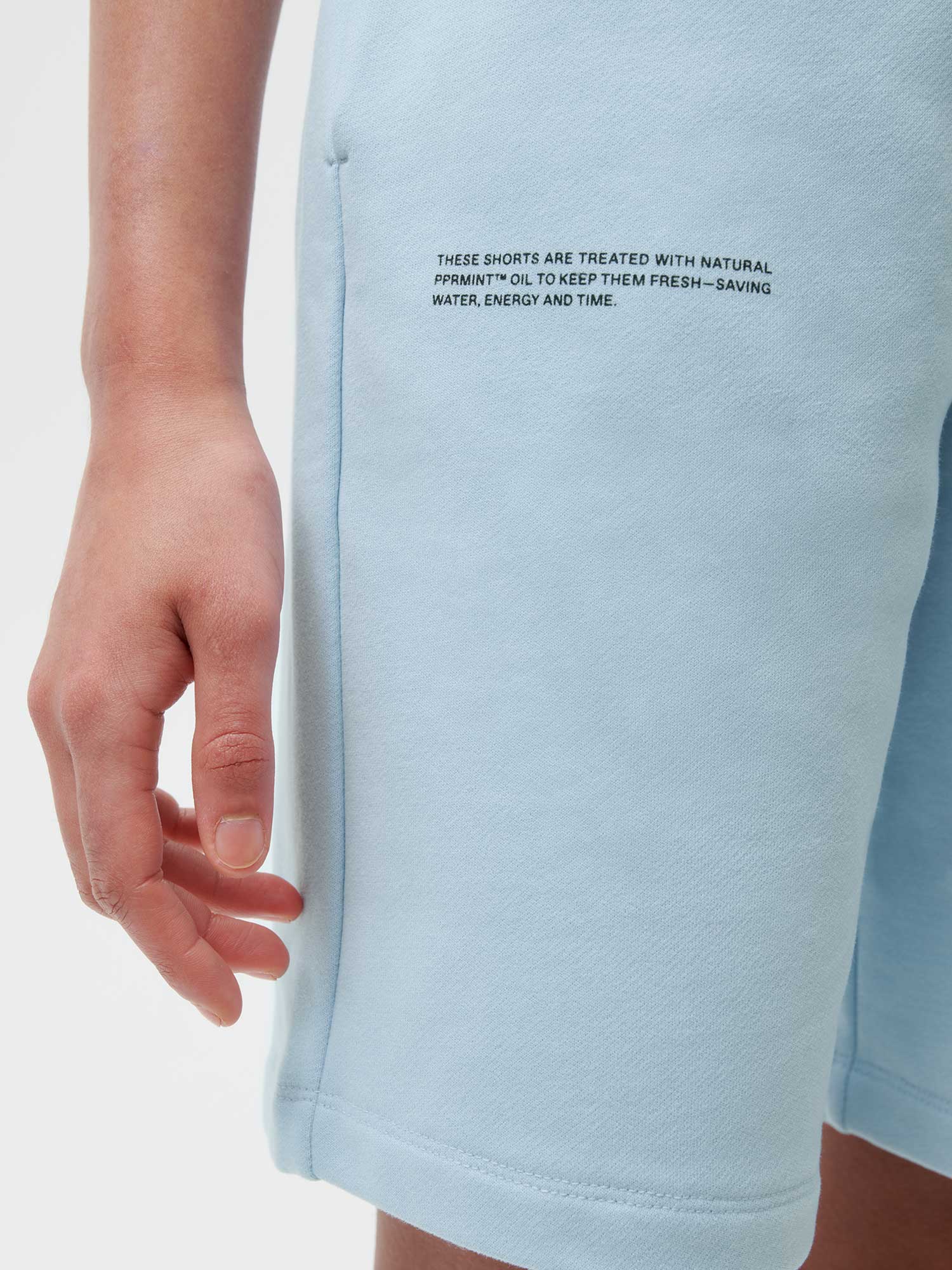 Organic Cotton Long Shorts Baby Blue Female