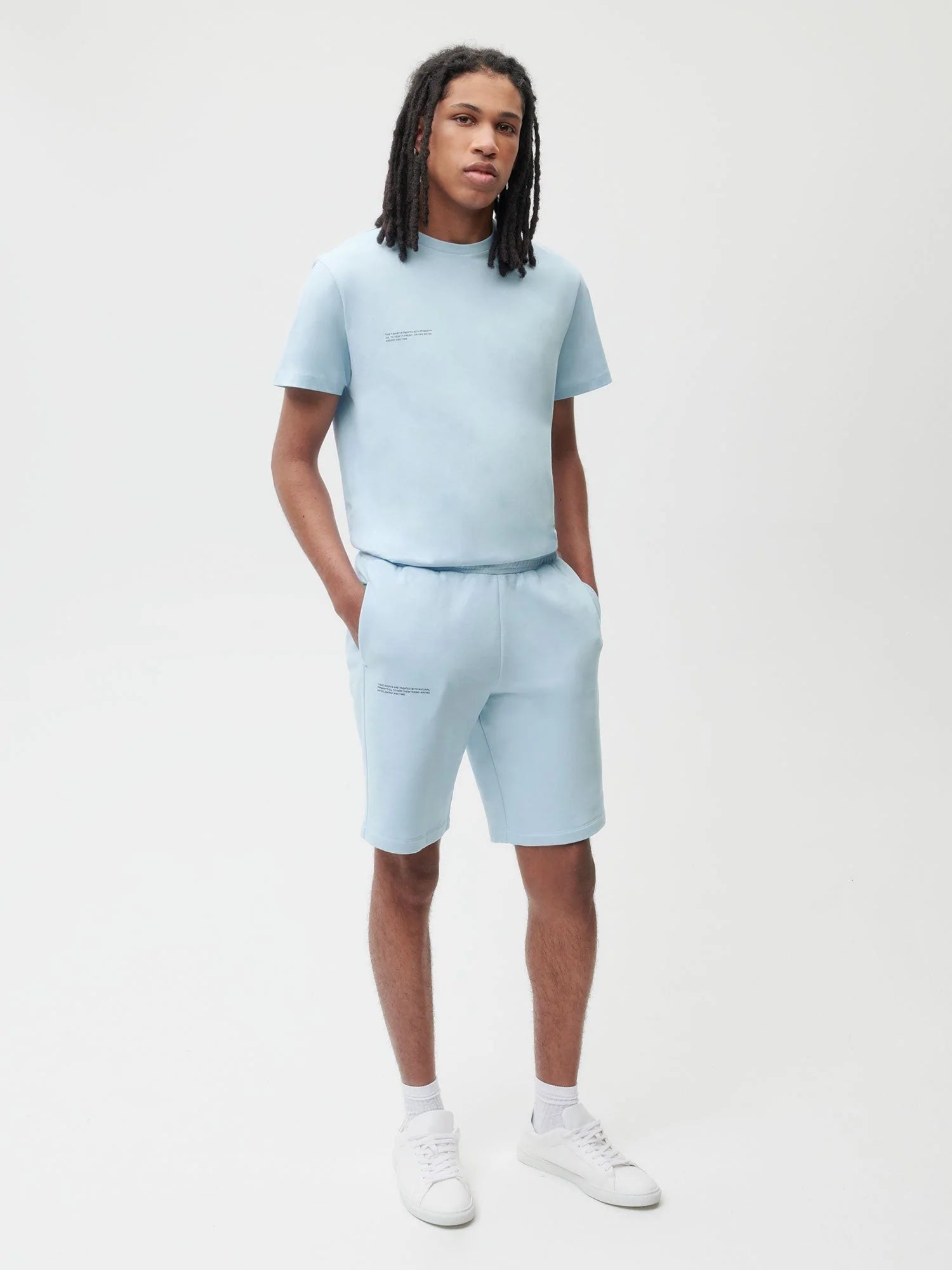 Organic Cotton Long Shorts Baby Blue Male