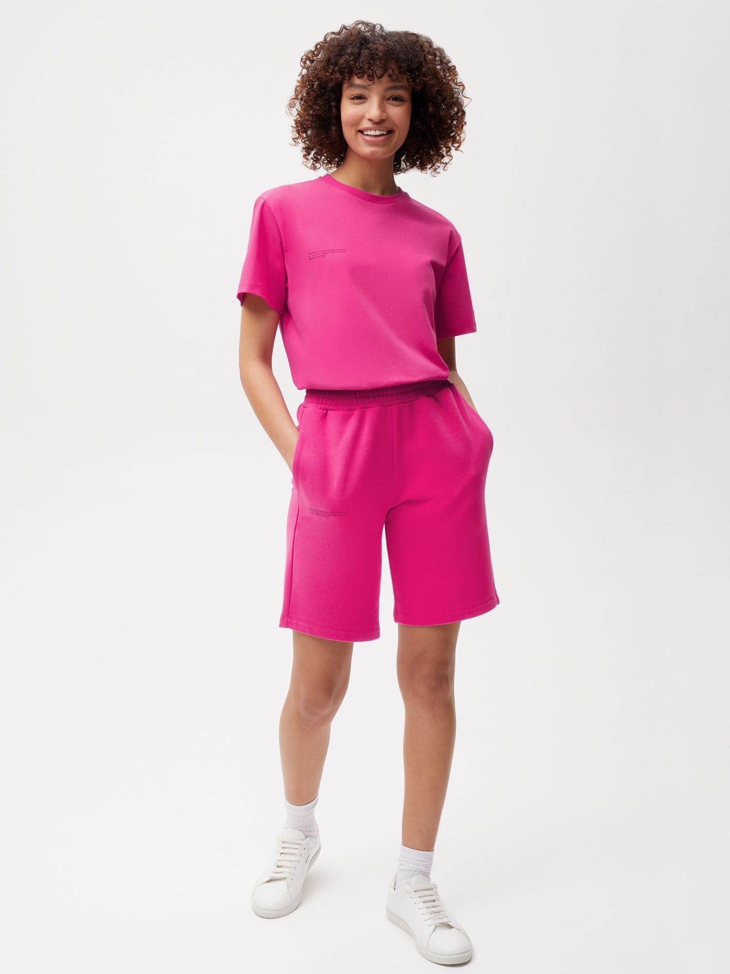 Organic Cotton Long Shorts Foxglove Pink Female