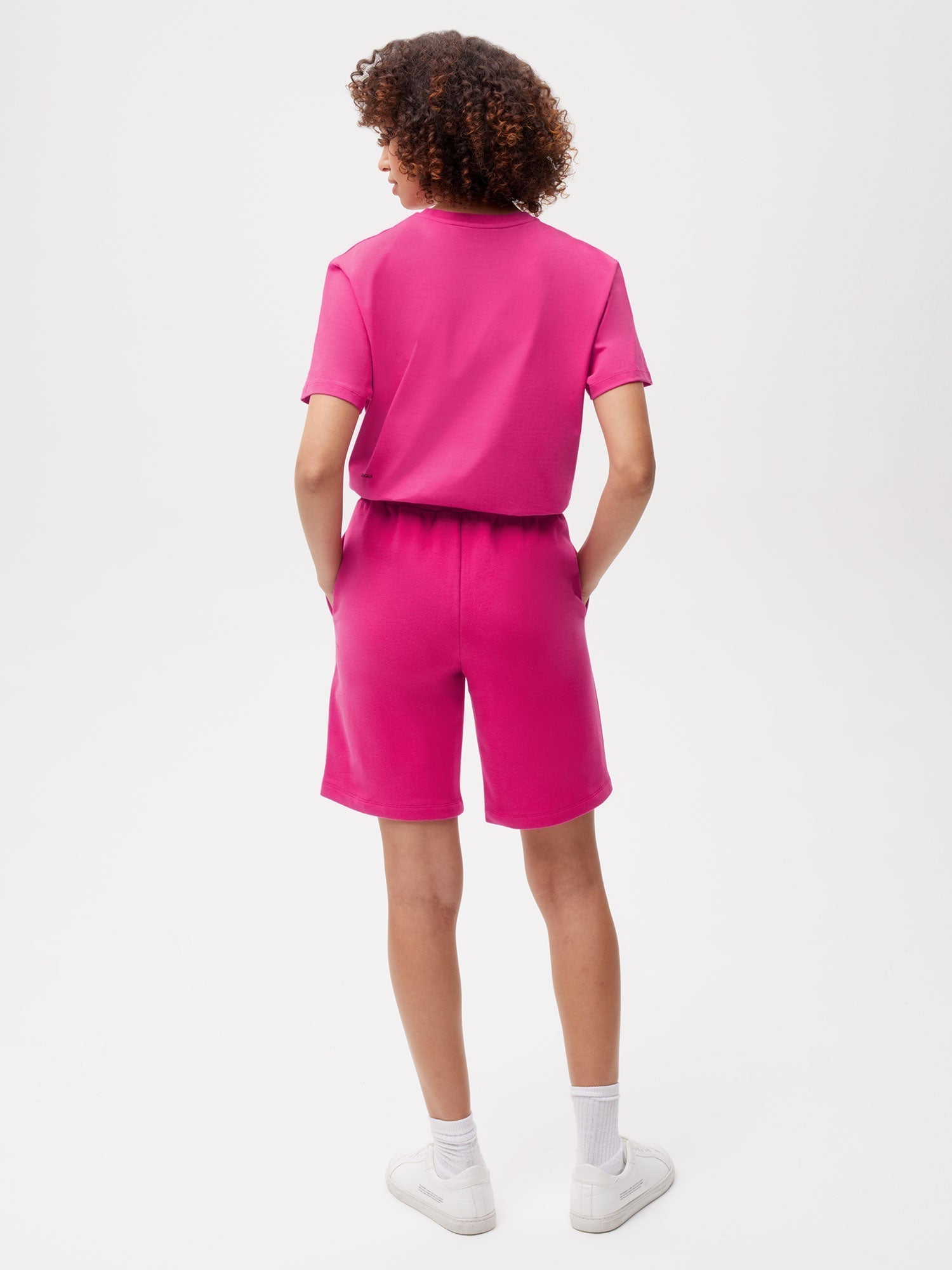 Organic Cotton Long Shorts Foxglove Pink Female