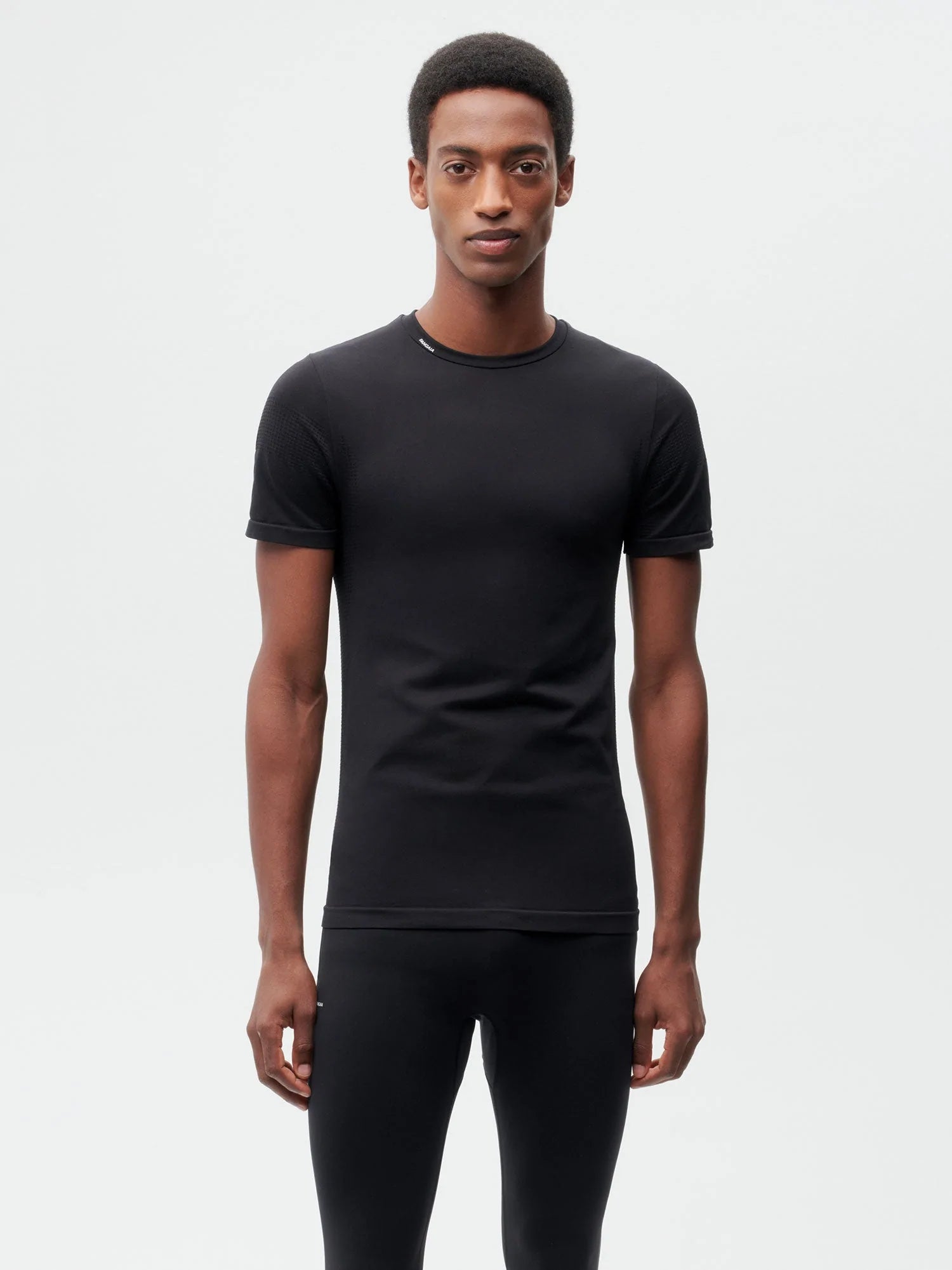 Activewear Mens Fitted T Shirt Black