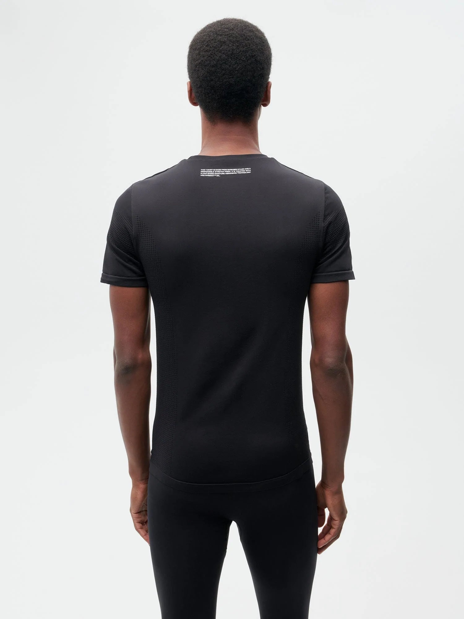 Activewear Mens Fitted T Shirt Black