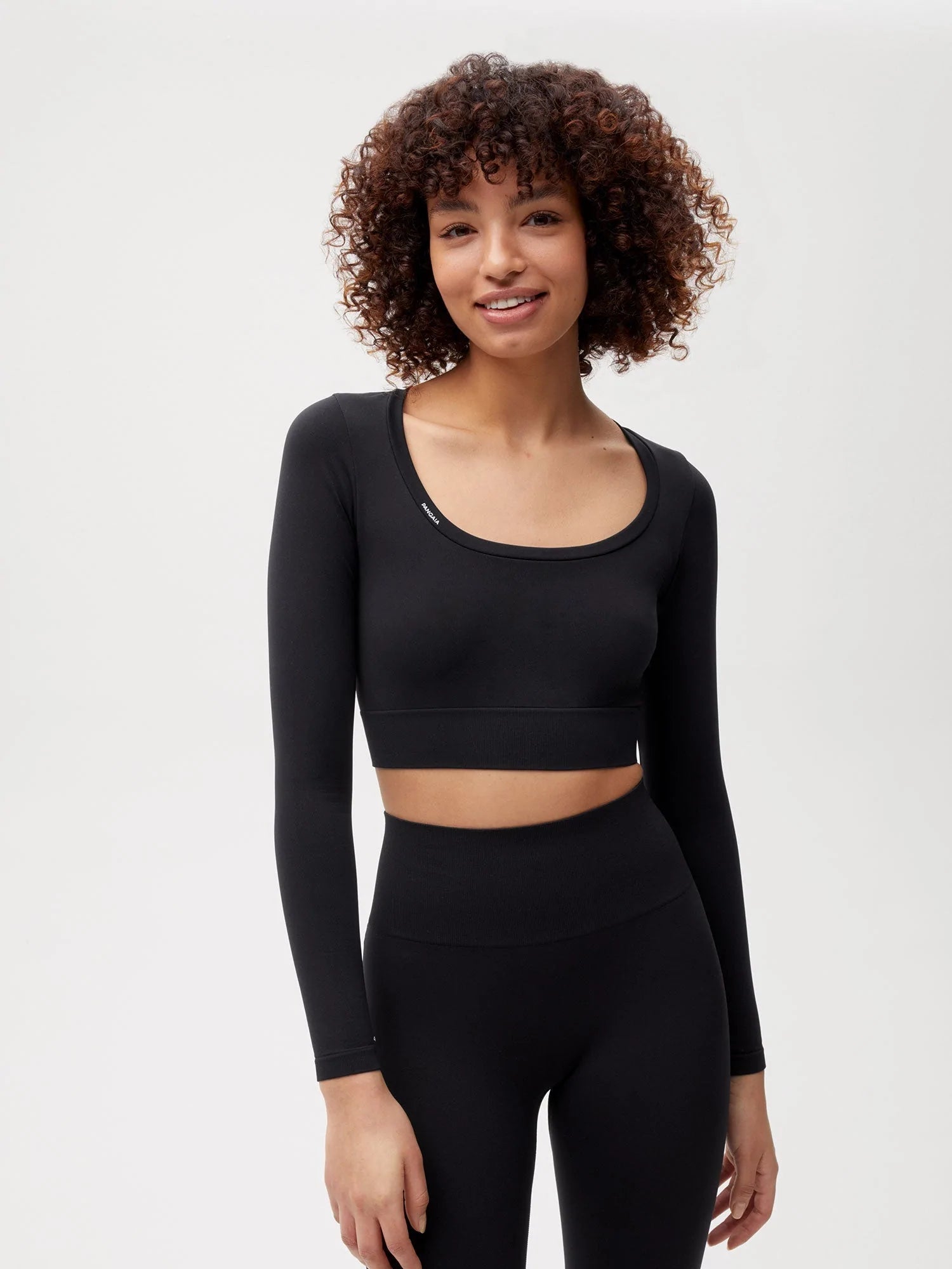 Activewear Womens Cropped Top Black