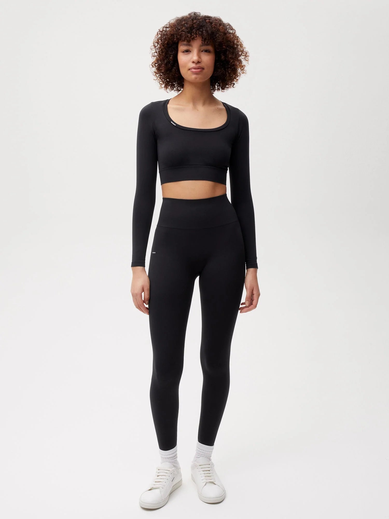 Activewear Womens Cropped Top Black