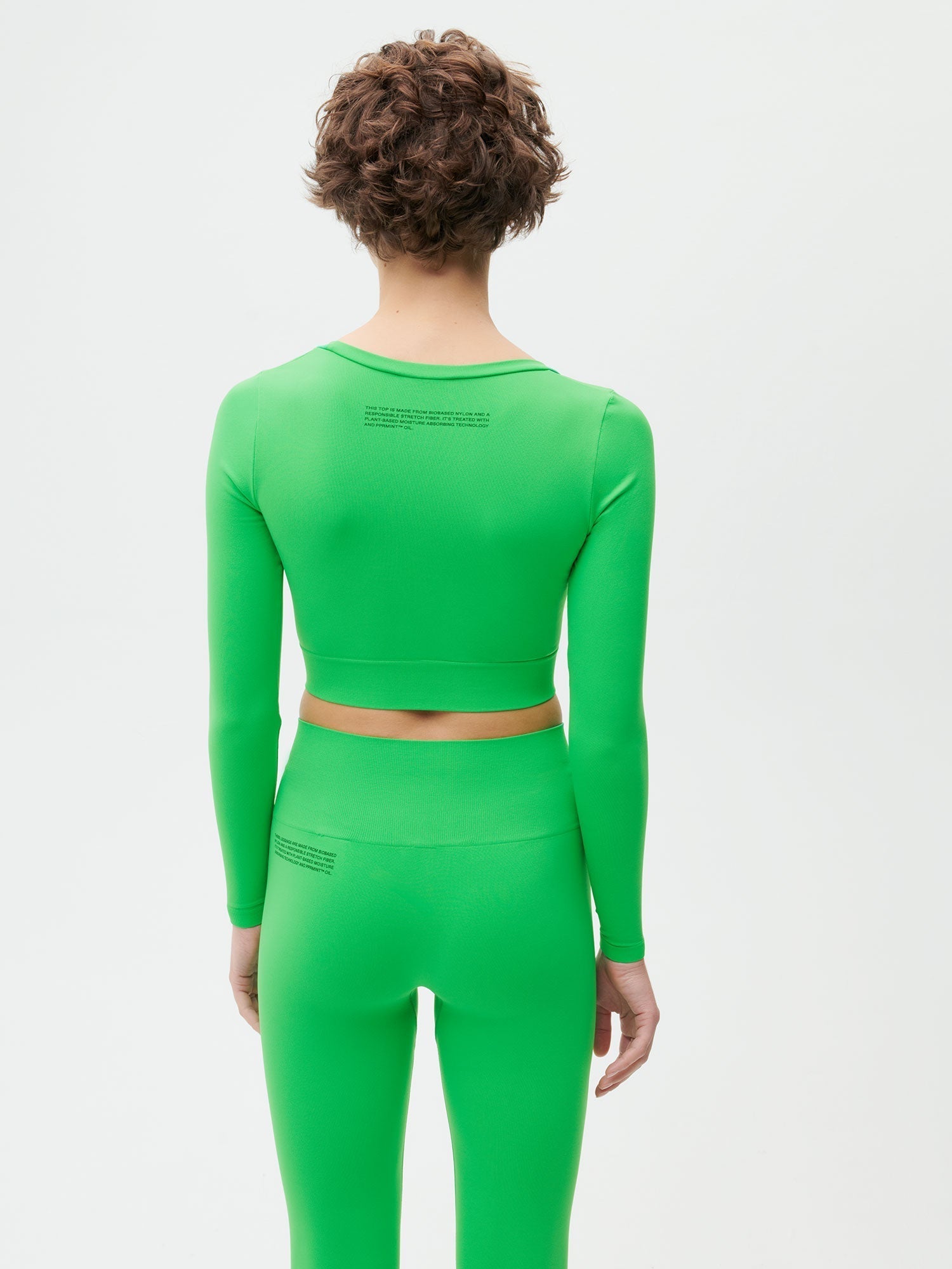 Activewear Womens Cropped Top Jade Green
