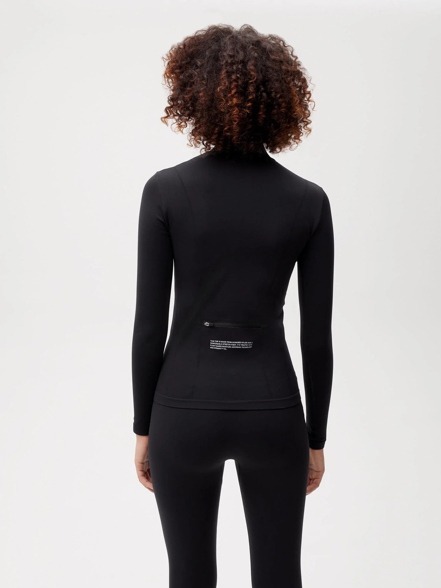 Activewear Womens Long Sleeve Top Black