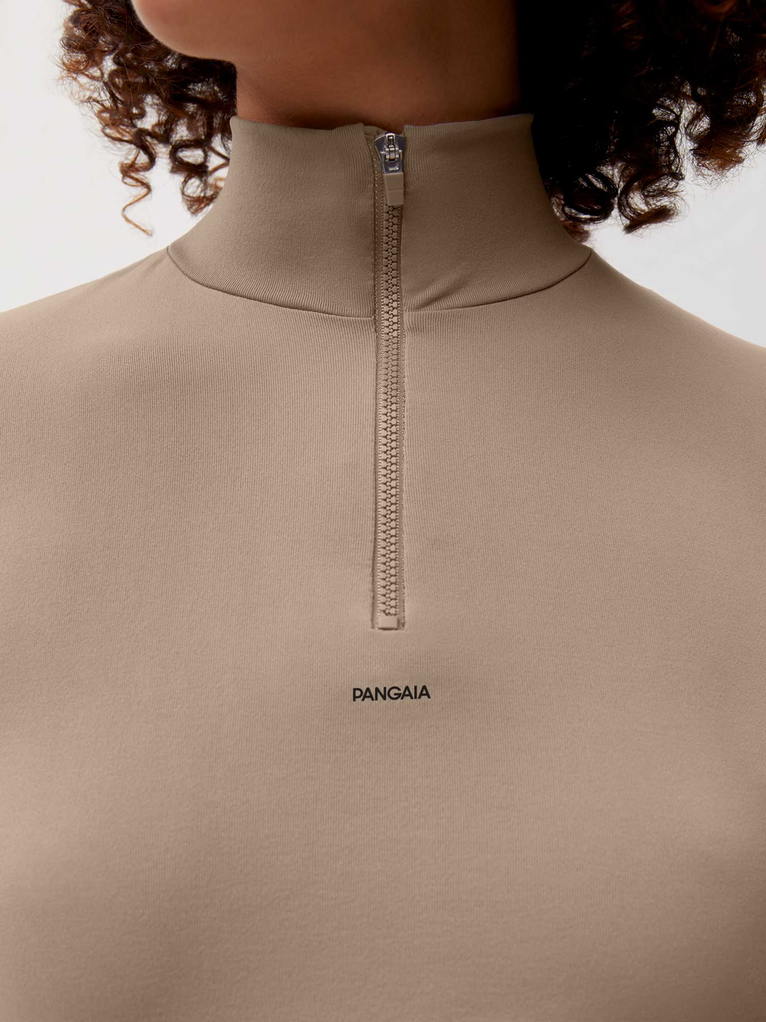 Activewear Womens Long Sleeve Top Taupe