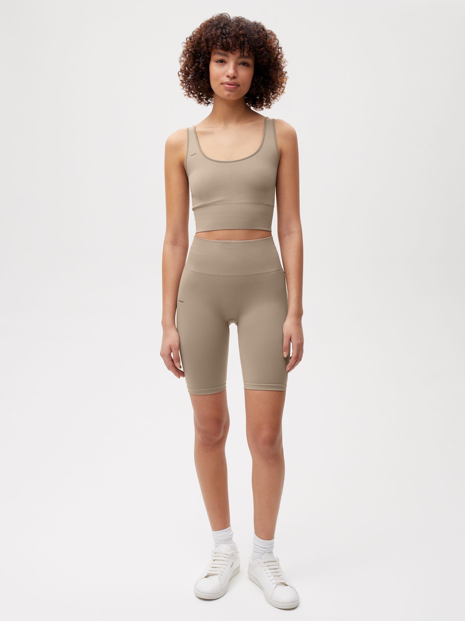 Activewear Womens Shorts Taupe