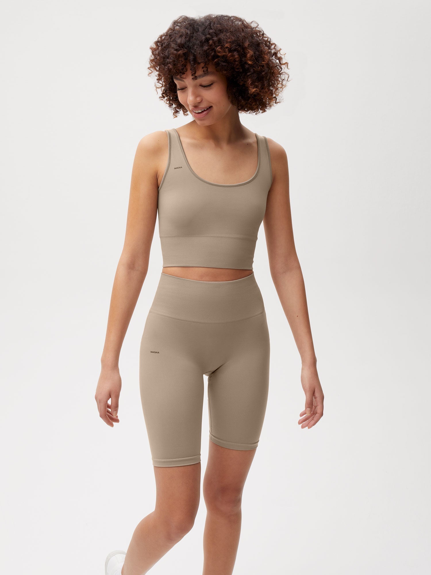 Activewear Womens Shorts Taupe