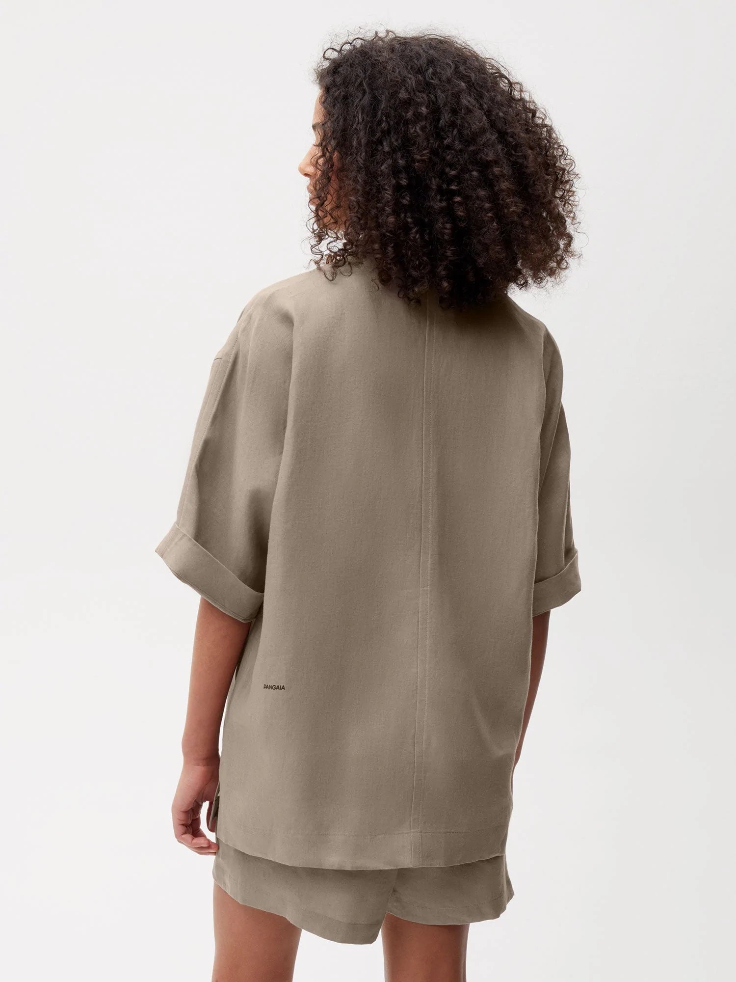 Aloe Linen Short Sleeve Shirt Female