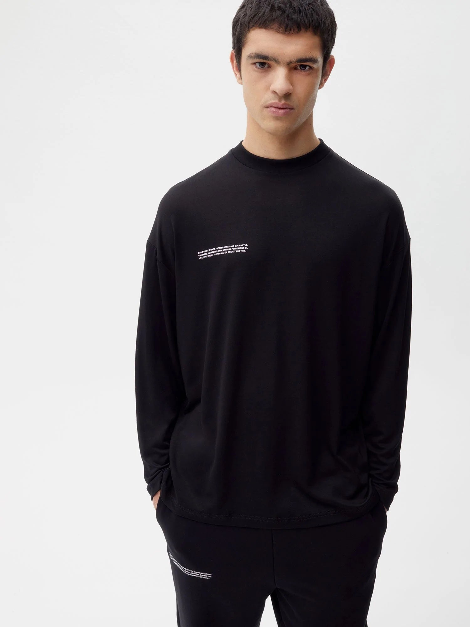 C Fibre Heavyweight Crew Neck Black