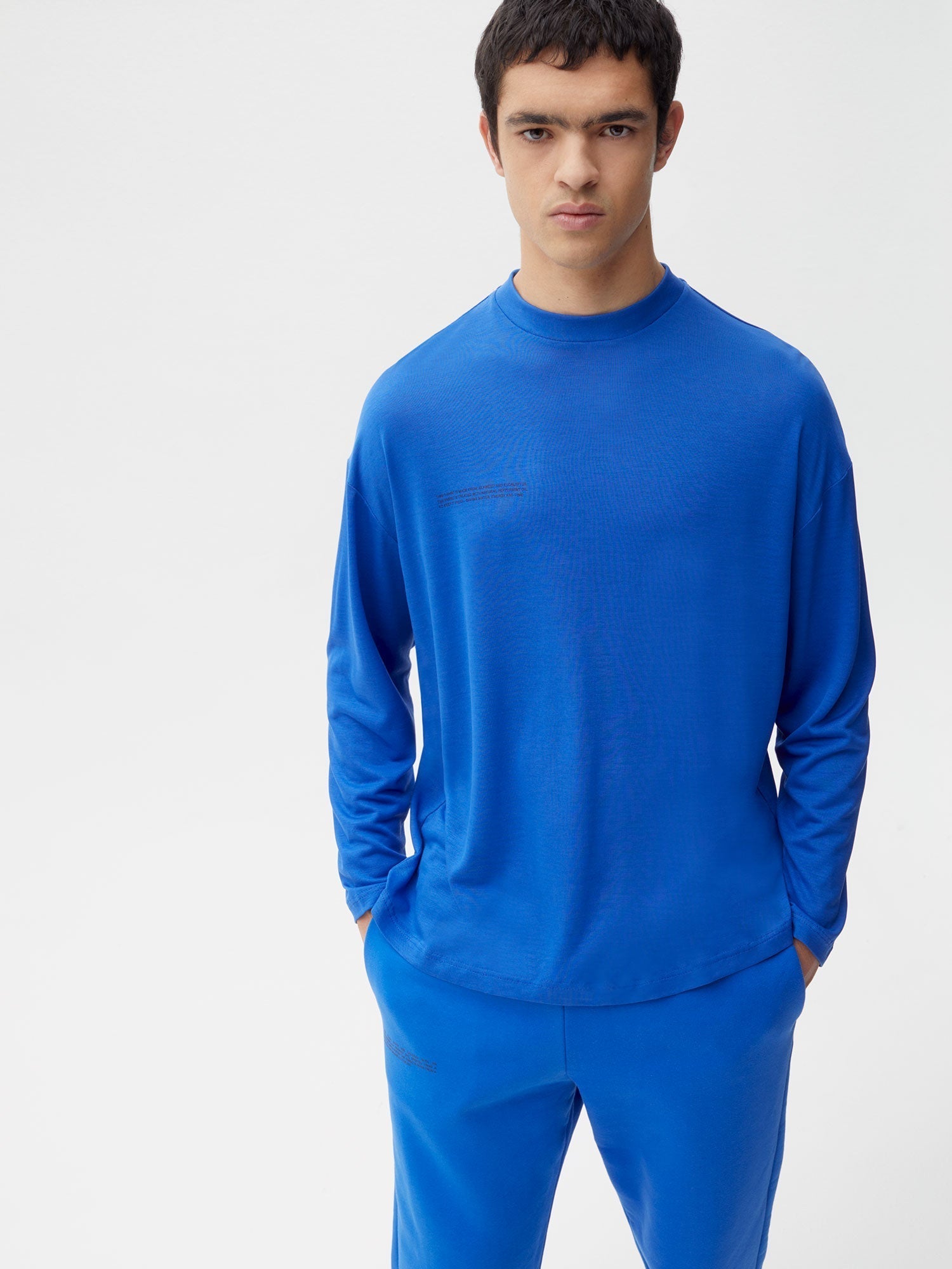C Fibre Heavyweight Crew Neck Cobalt Blue