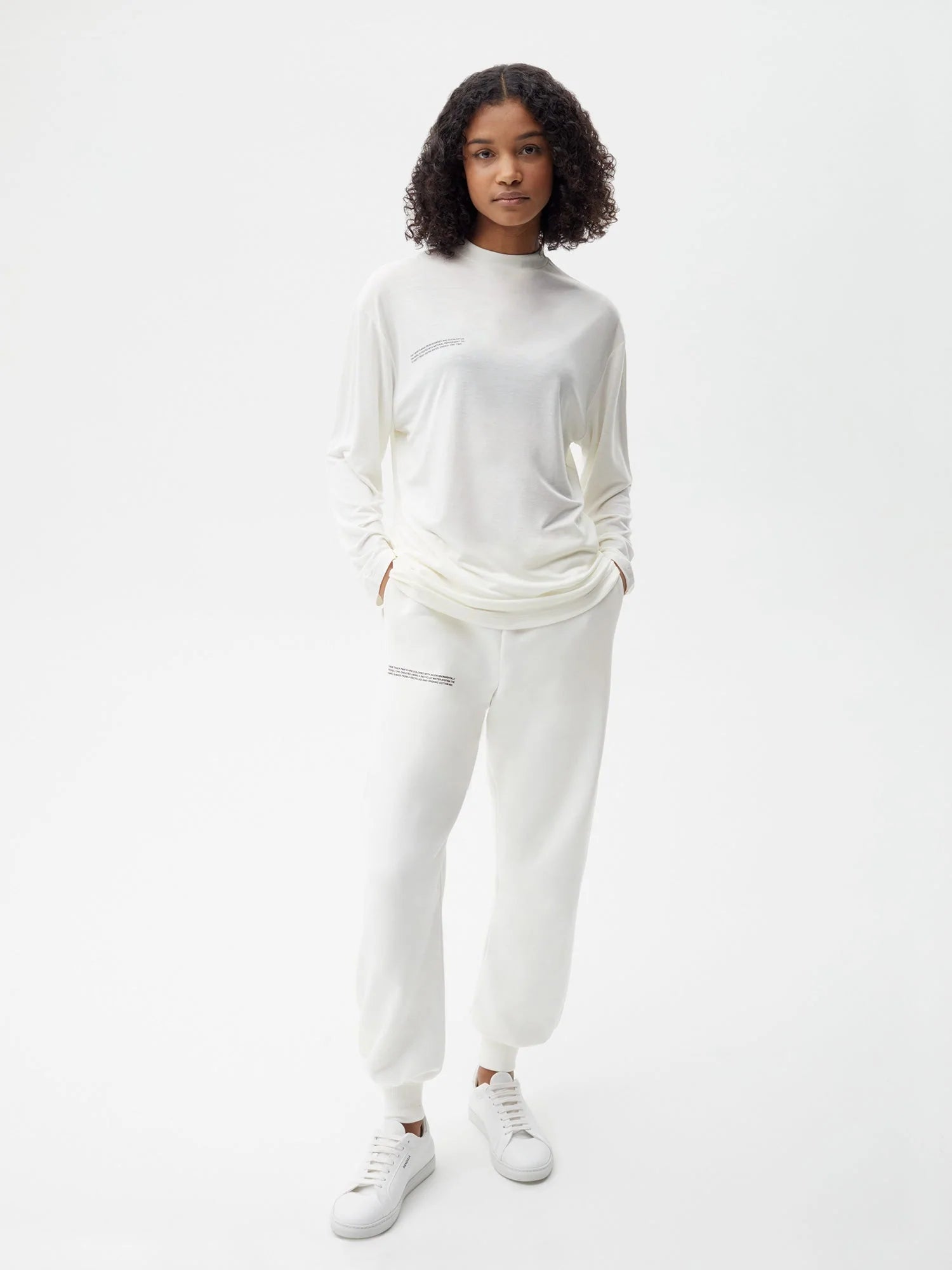 C Fibre Lightweight Crew Neck Off White