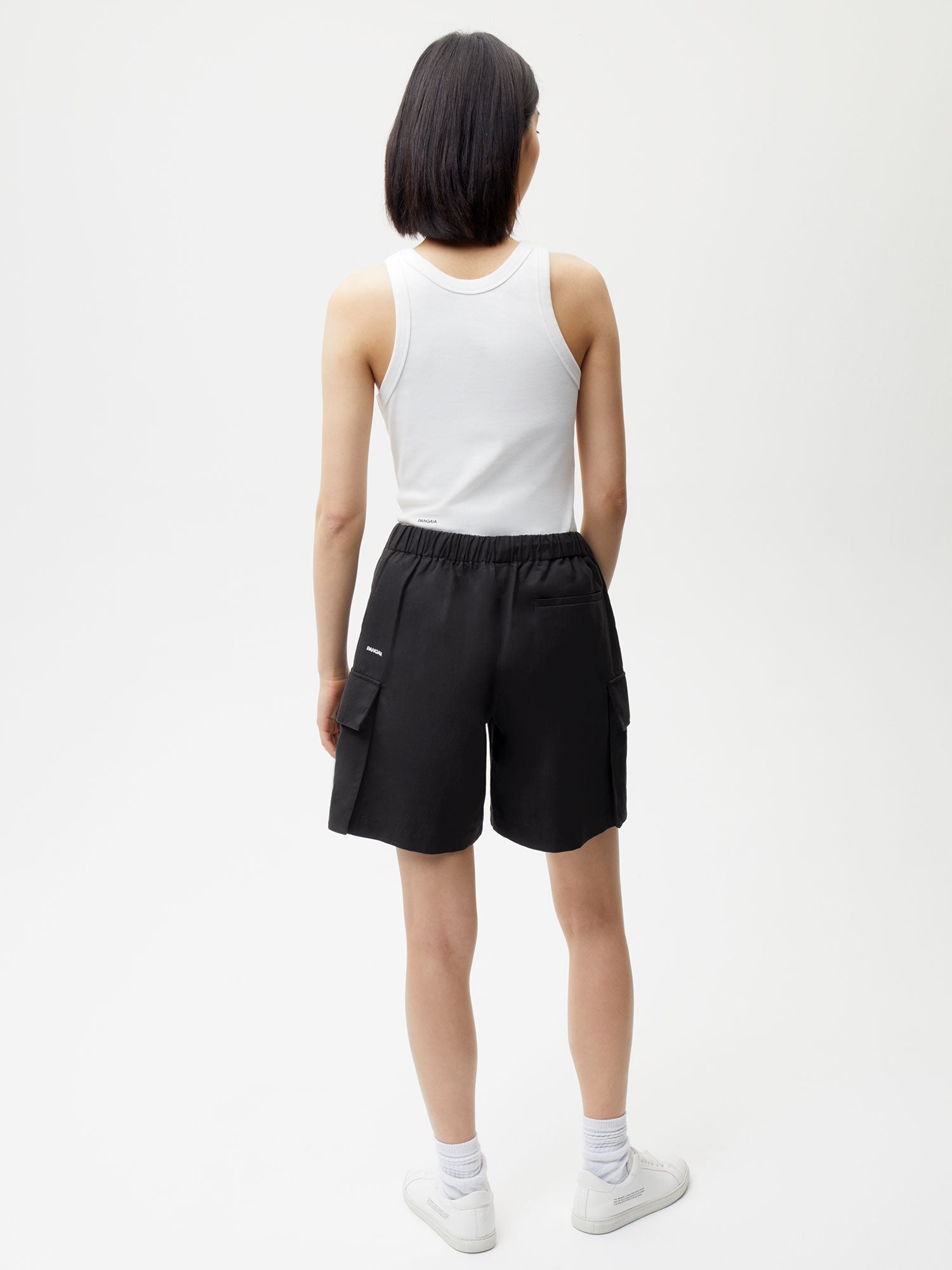 Organic Cotton Blend Cargo Shorts Female