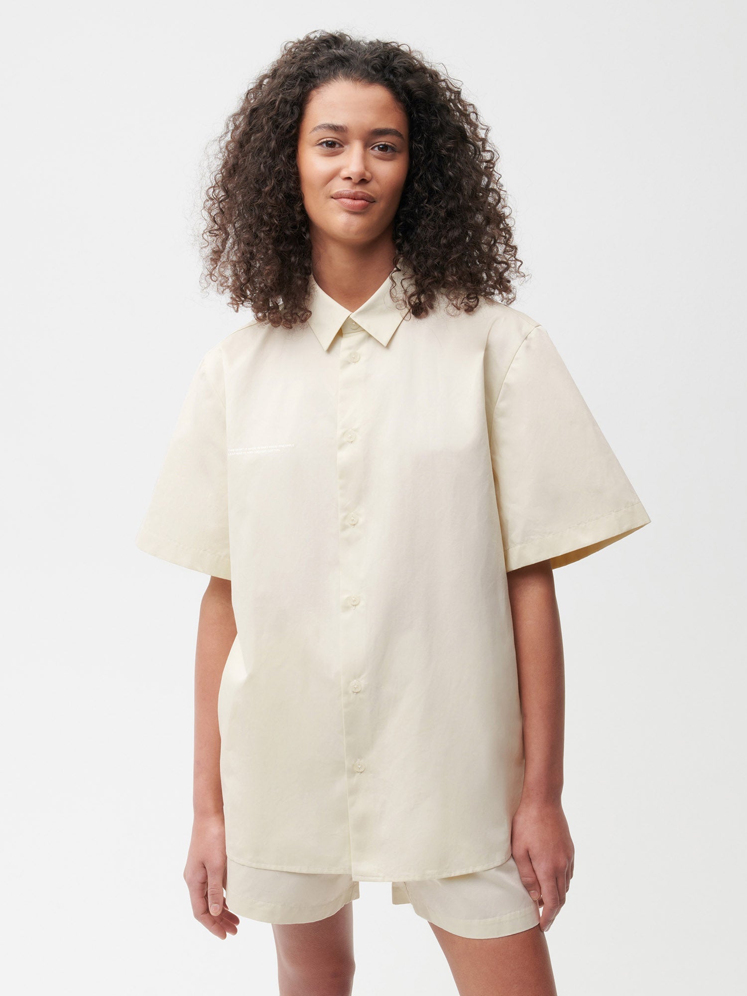 Pineapple Collared Short Sleeve Shirt Female