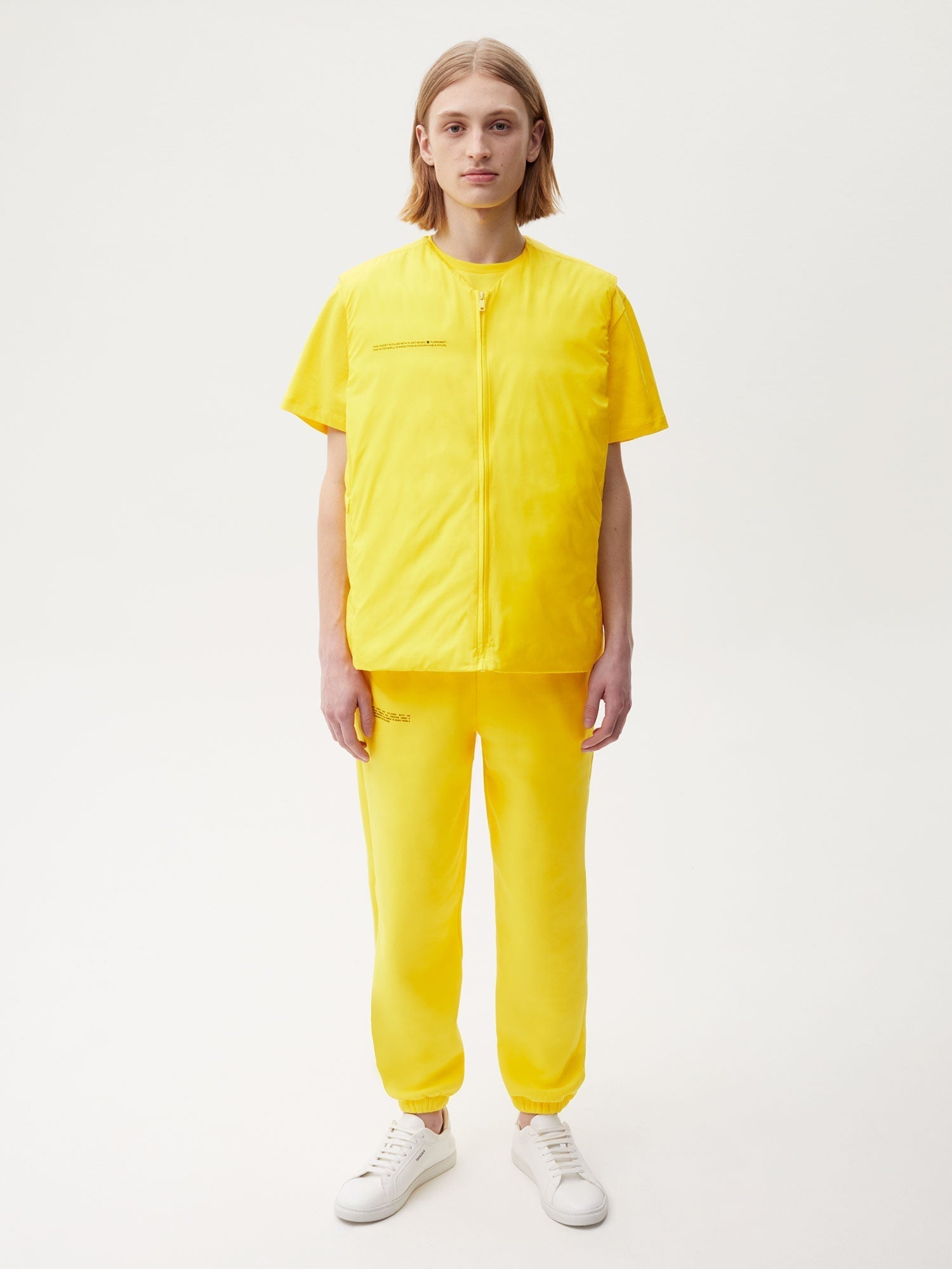 Men FLWRDWN Lite Puffer Vest—saffron yellow