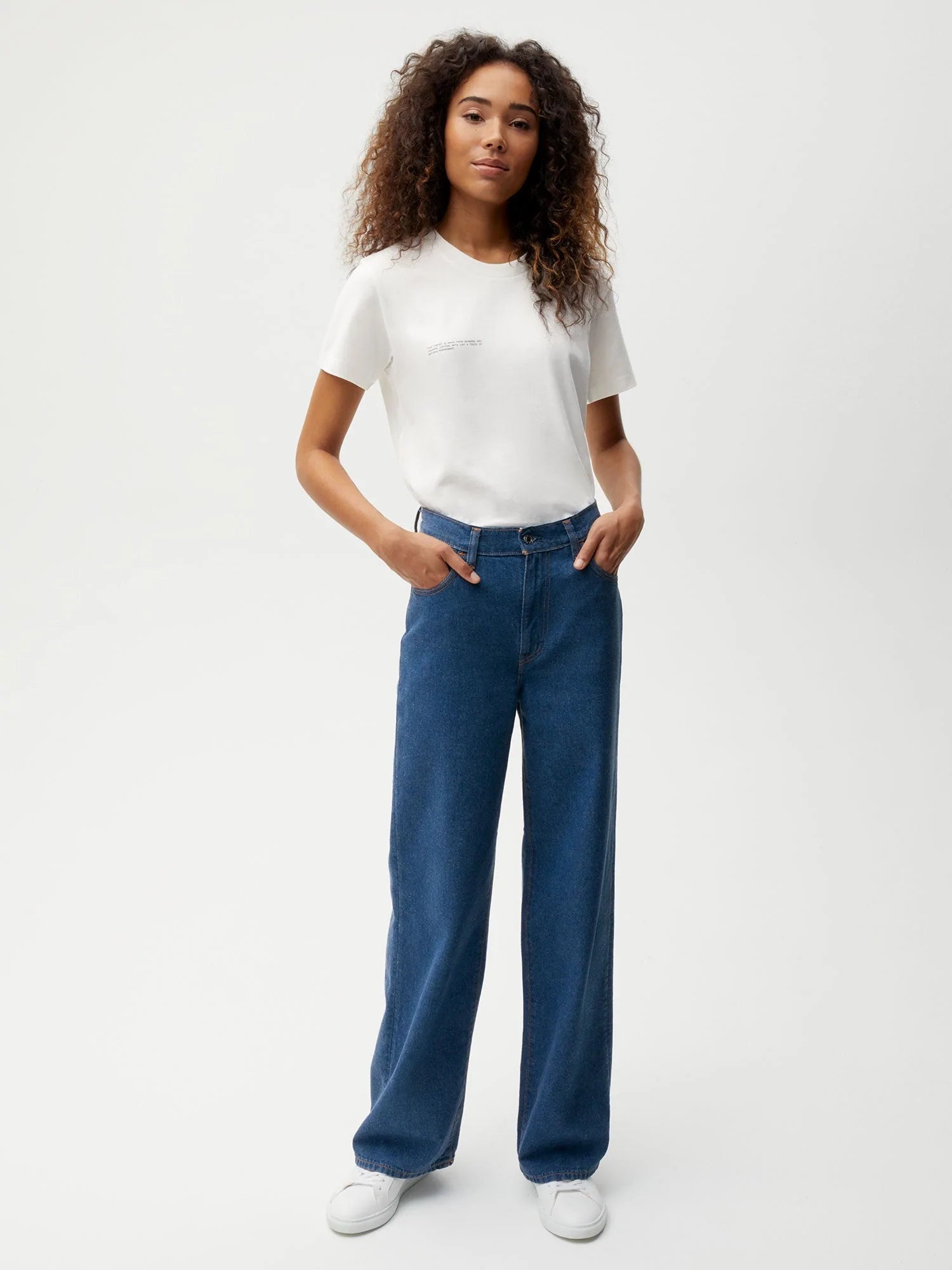 Hemp High Rise Denim Mid Wash W5