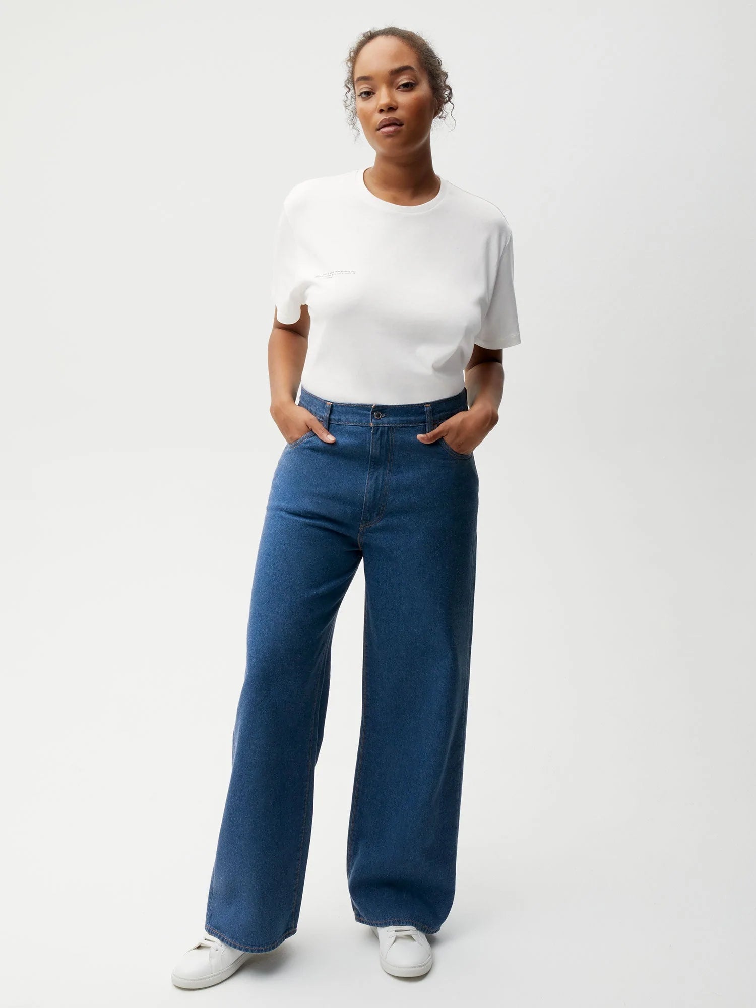 Hemp High Rise Denim Mid Wash W