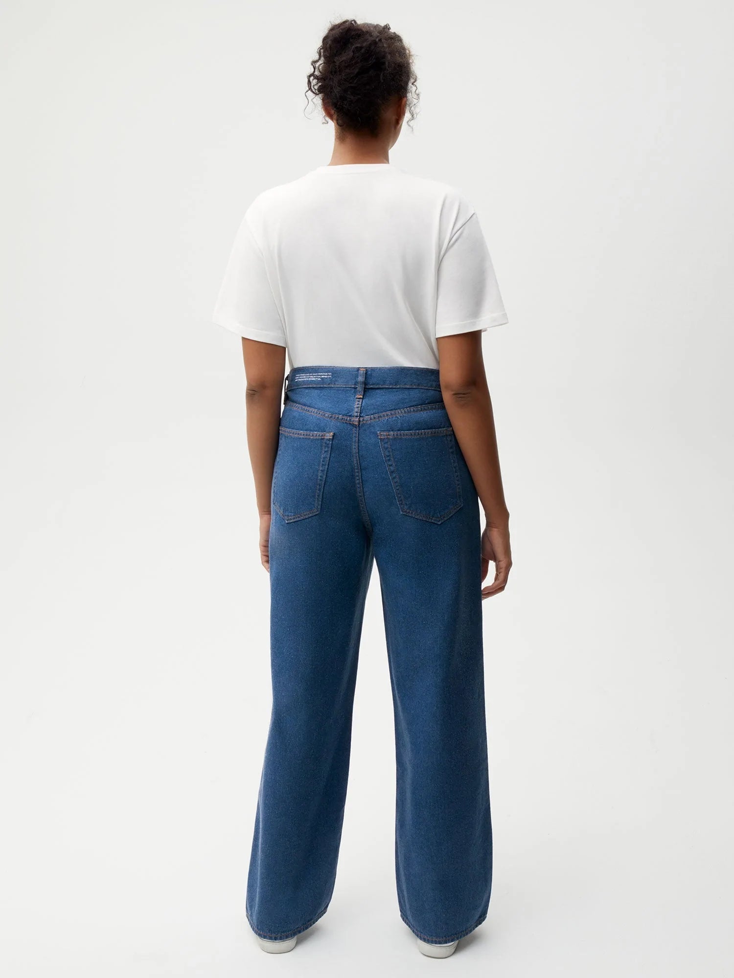 Hemp High Rise Denim Mid Wash W