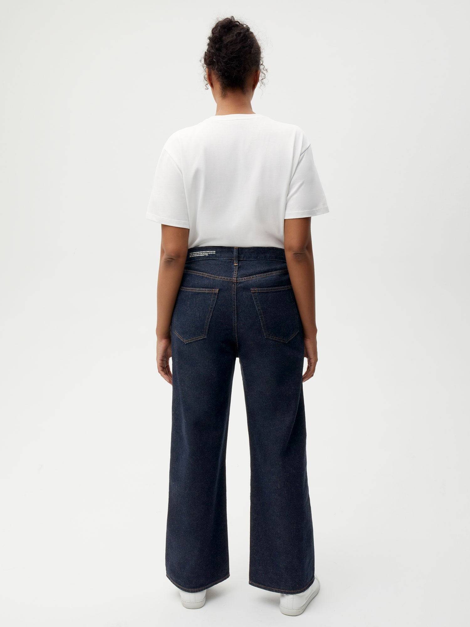 Hemp High Rise Denim Rinse Wash W