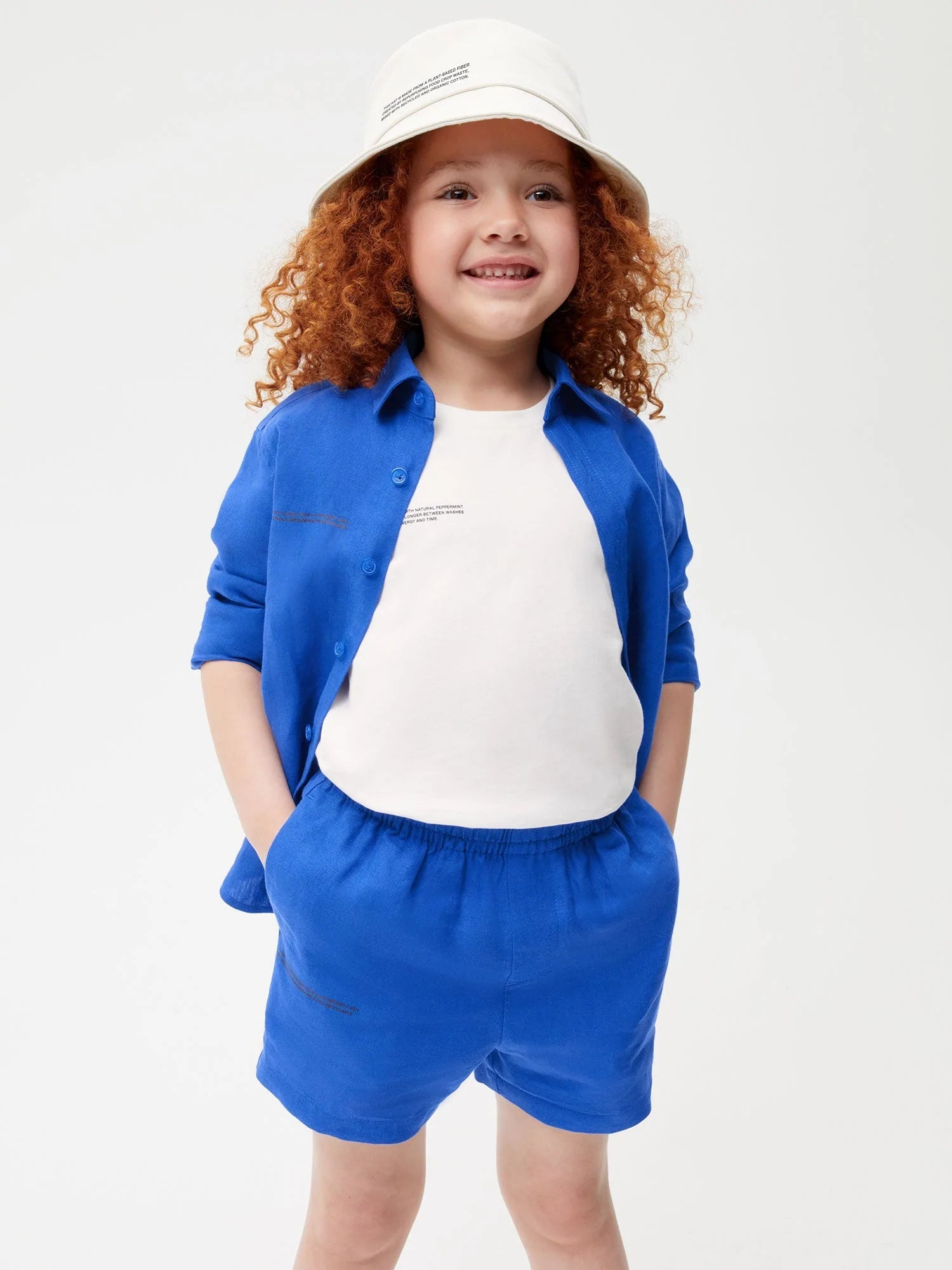 Kids Aloe Linen Shorts