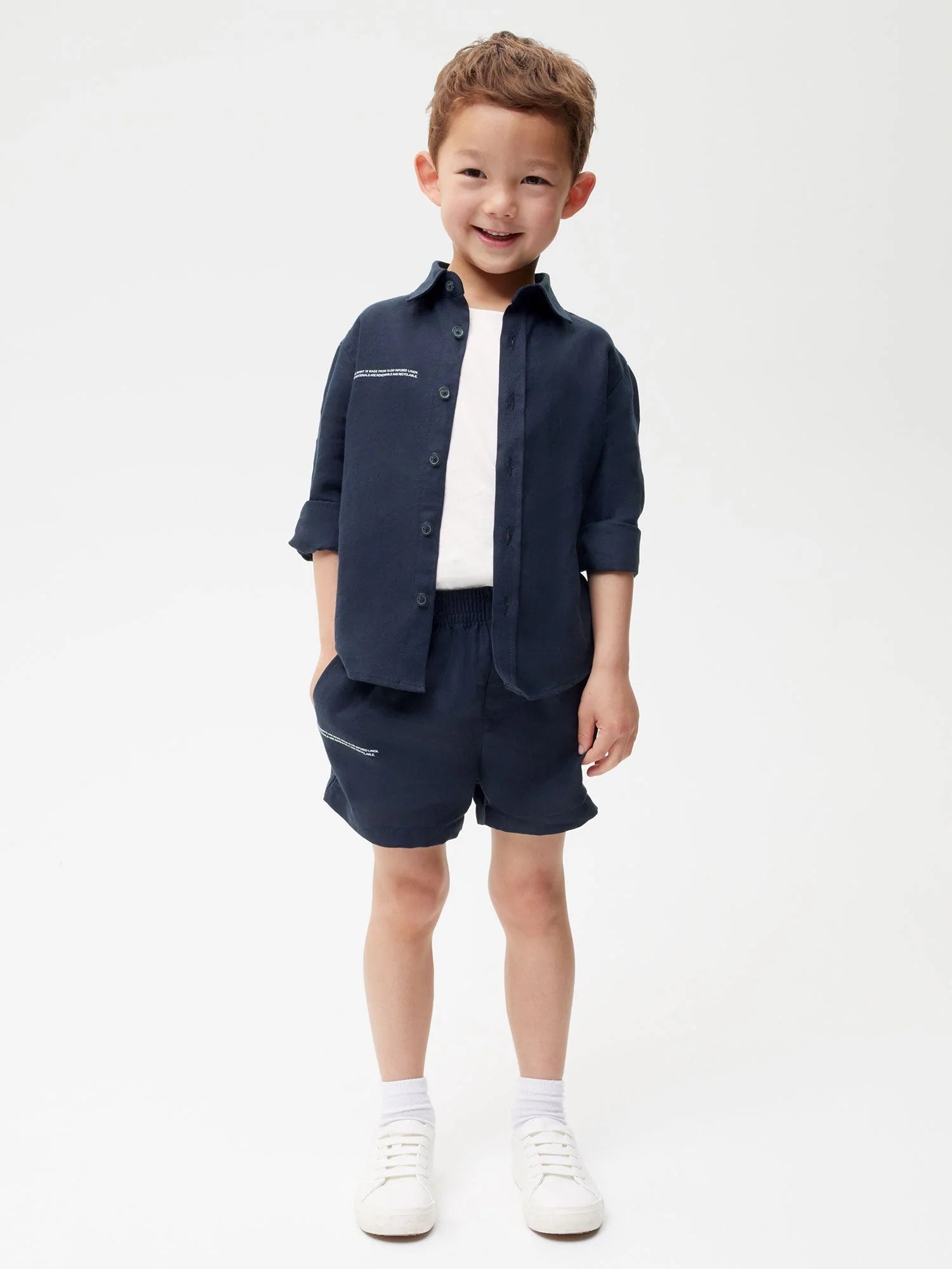 Kids Aloe Linen Shorts