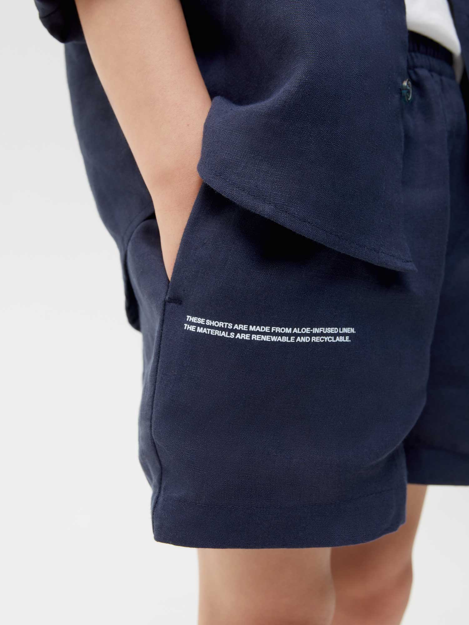 Kids Aloe Linen Shorts