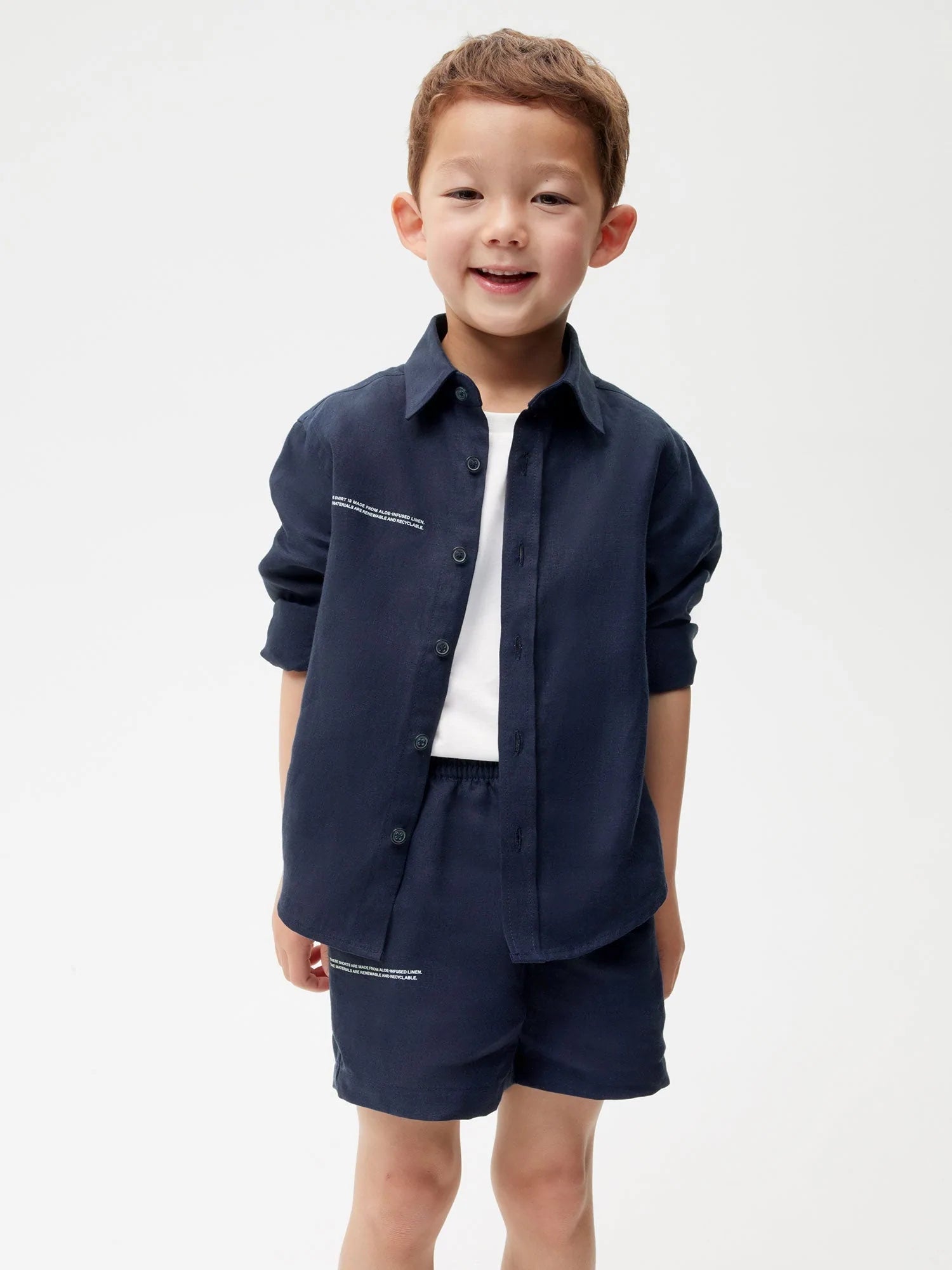 Kids Aloe Linen Shorts