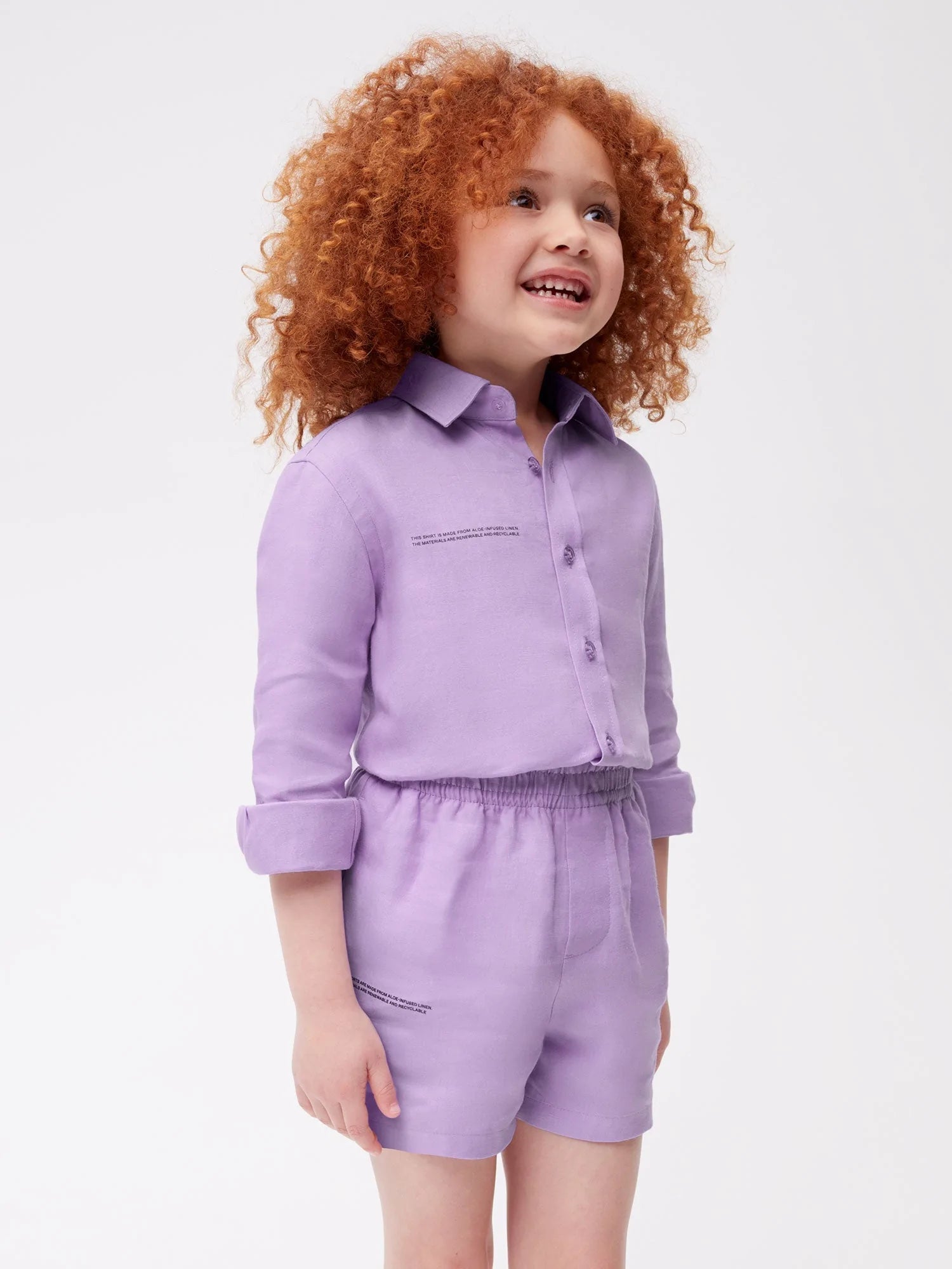 Kids Aloe Linen Shorts