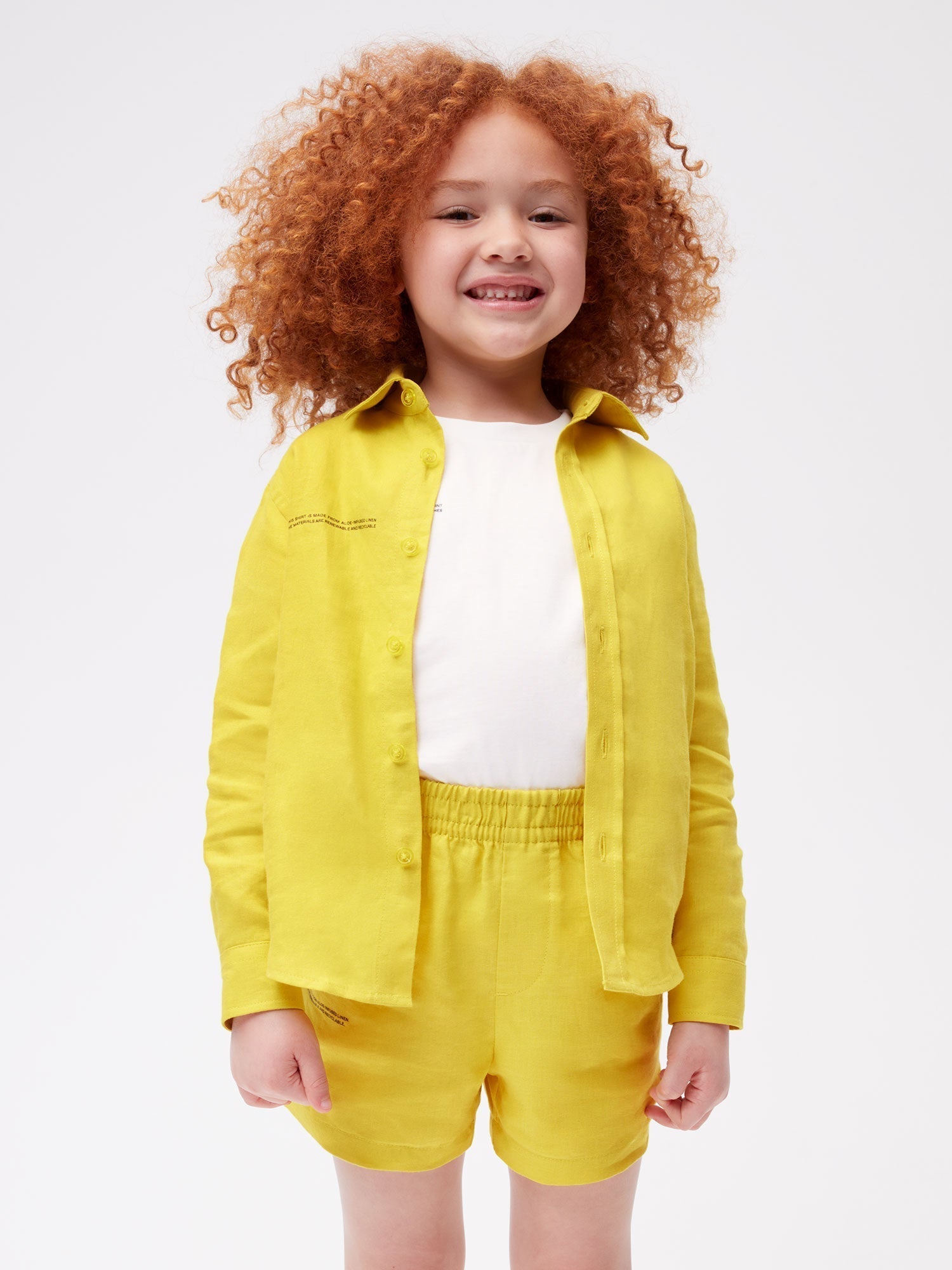 Kids Aloe Linen Shorts