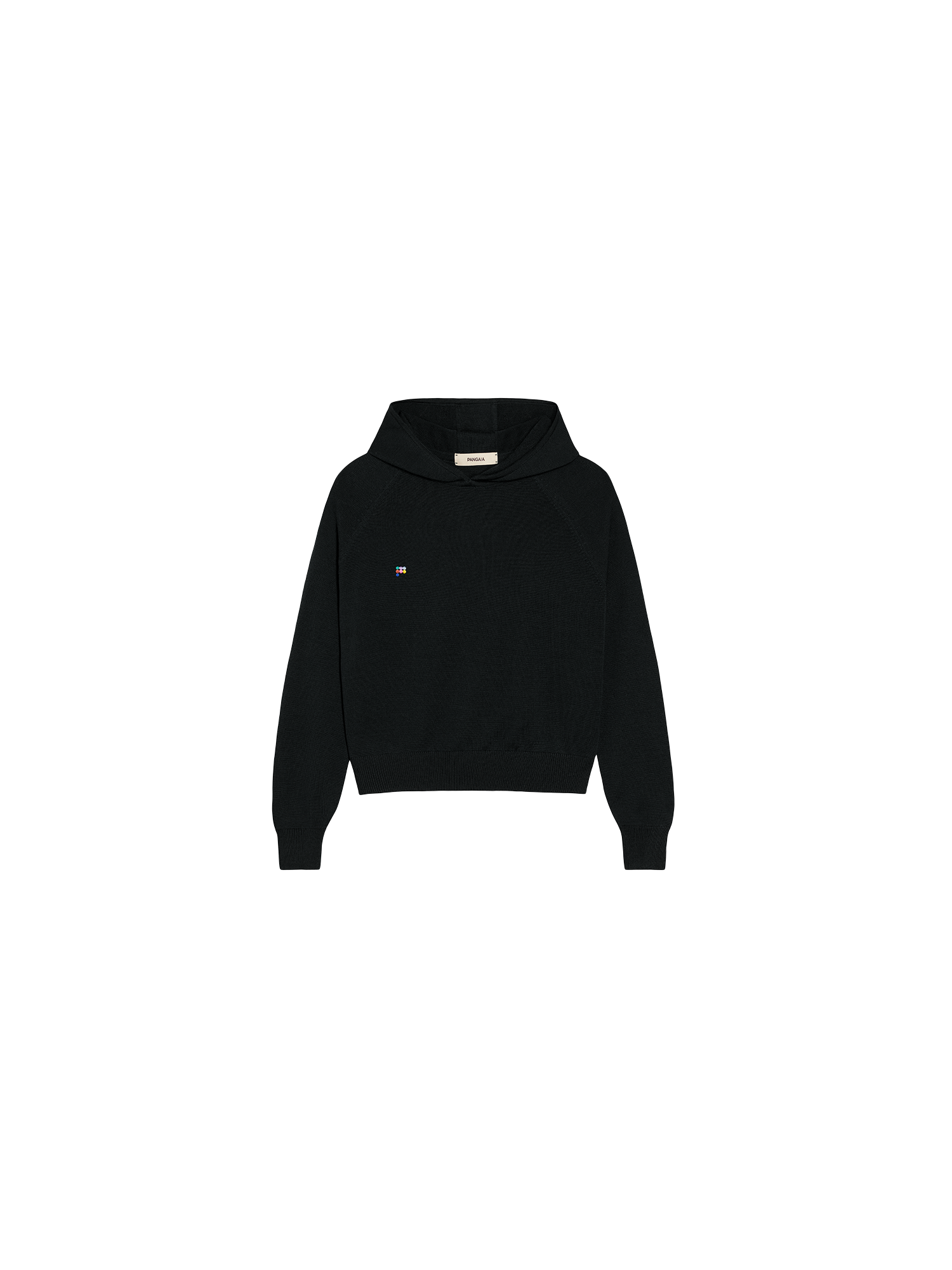 Kids Merino Wool Hoodie—black-packshot-3