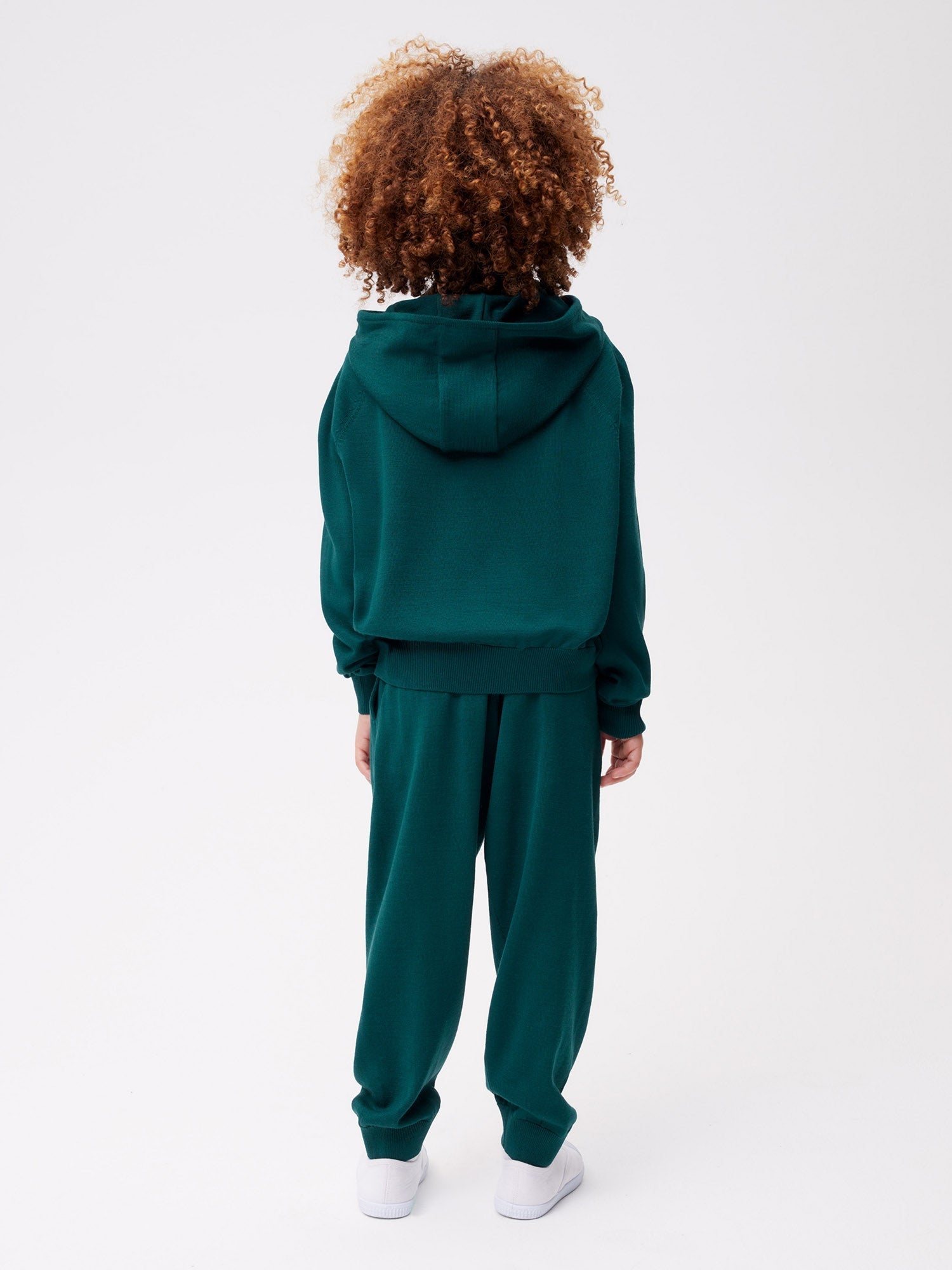 Kids Merino Hoodie Green