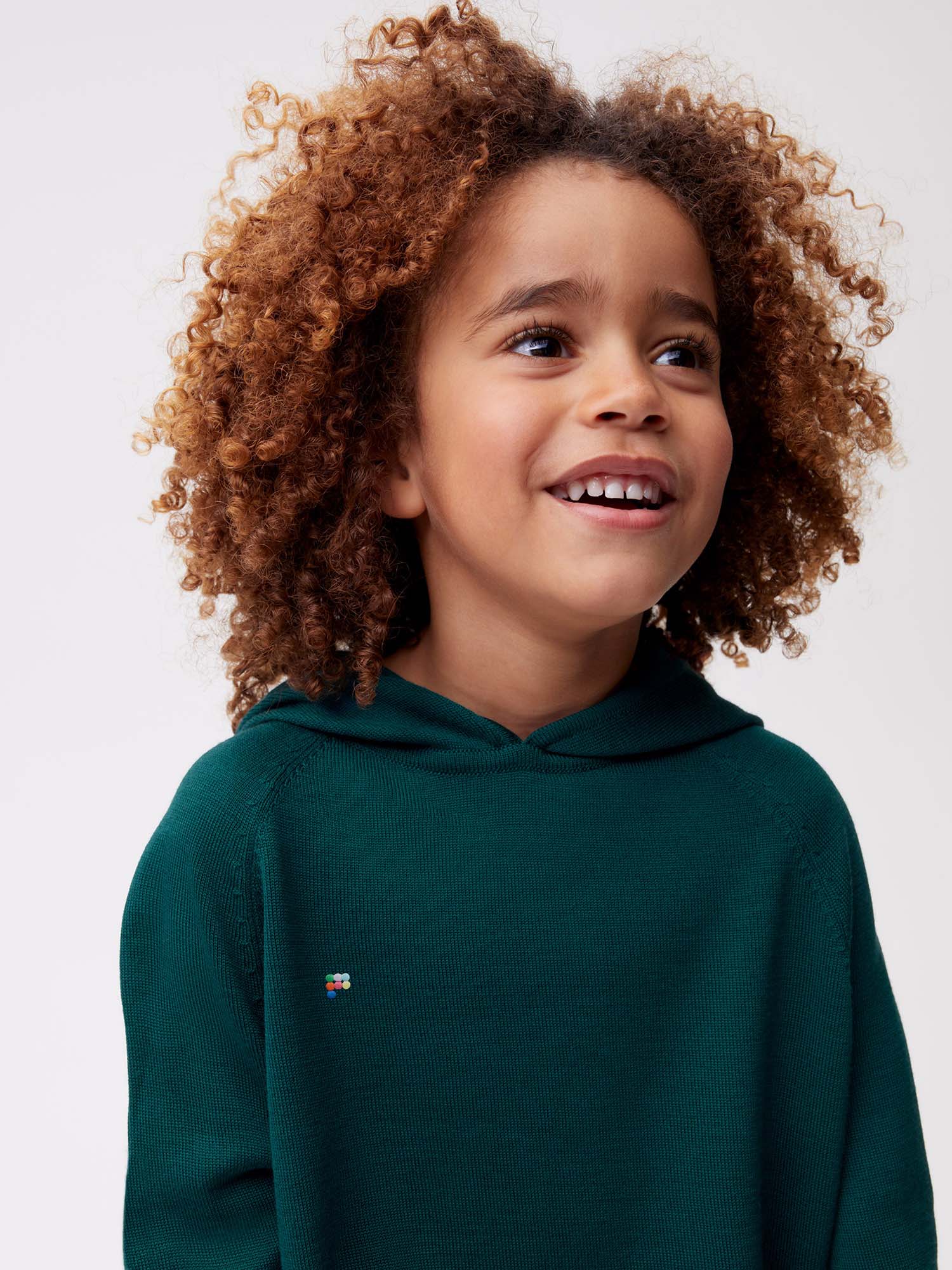 Kids Merino Hoodie Green