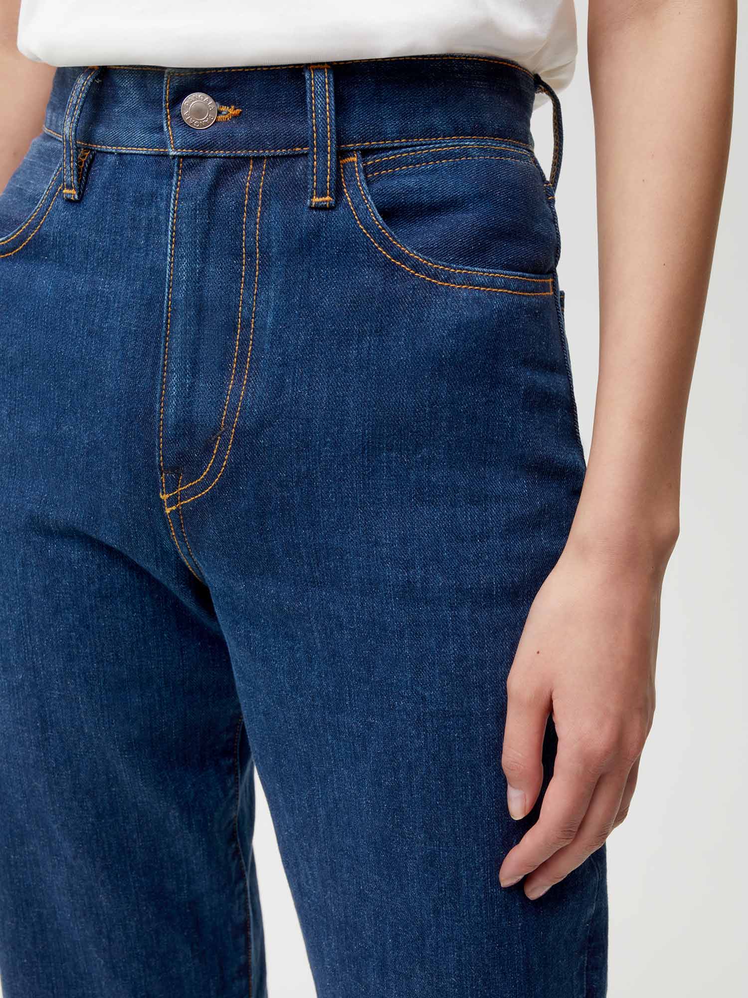 Nettle High Rise Denim Mid Wash W5