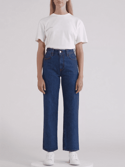 Nettle High Rise Denim Mid Wash W5 low