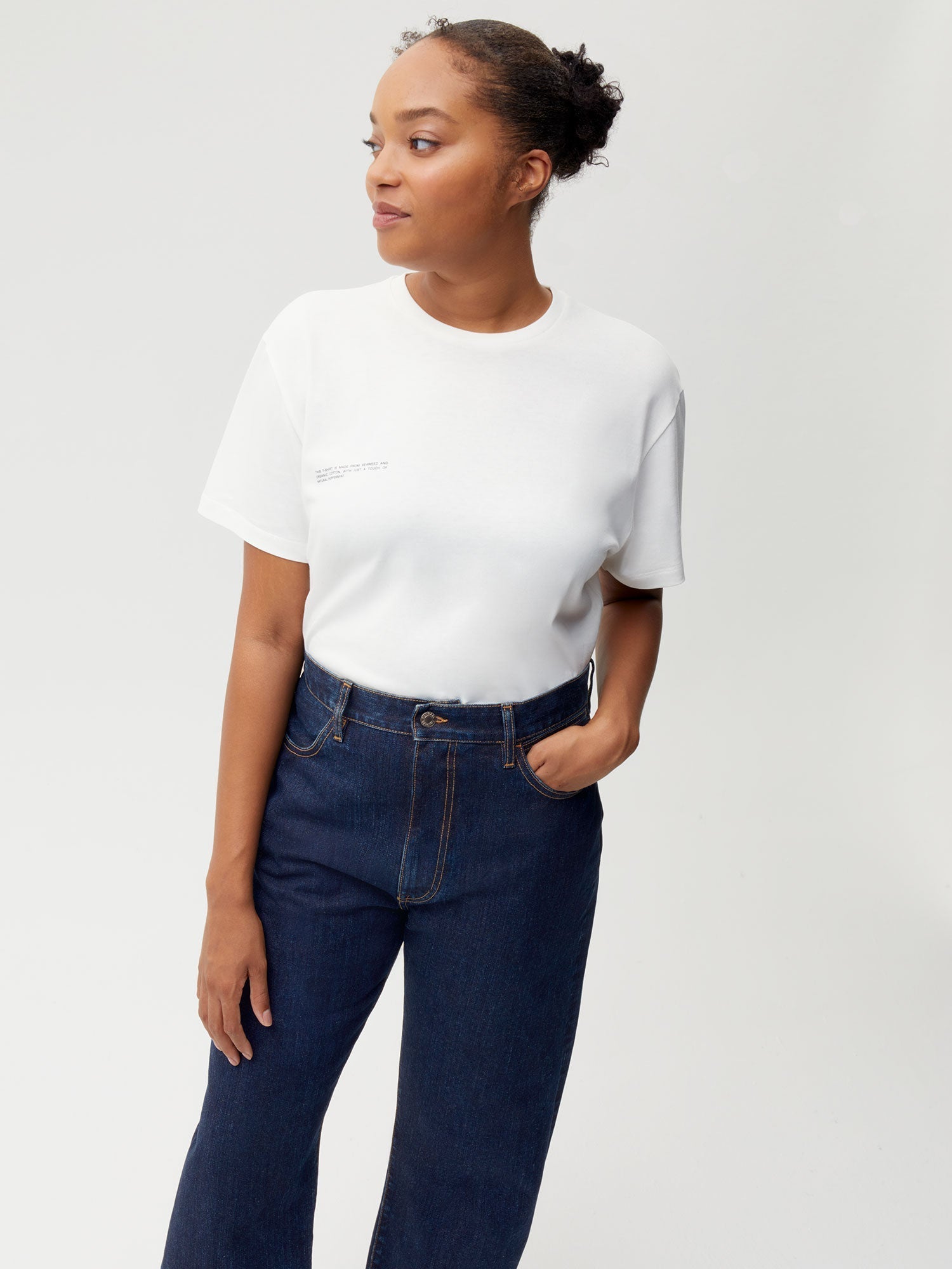 Nettle High Rise Denim Rinse Wash W
