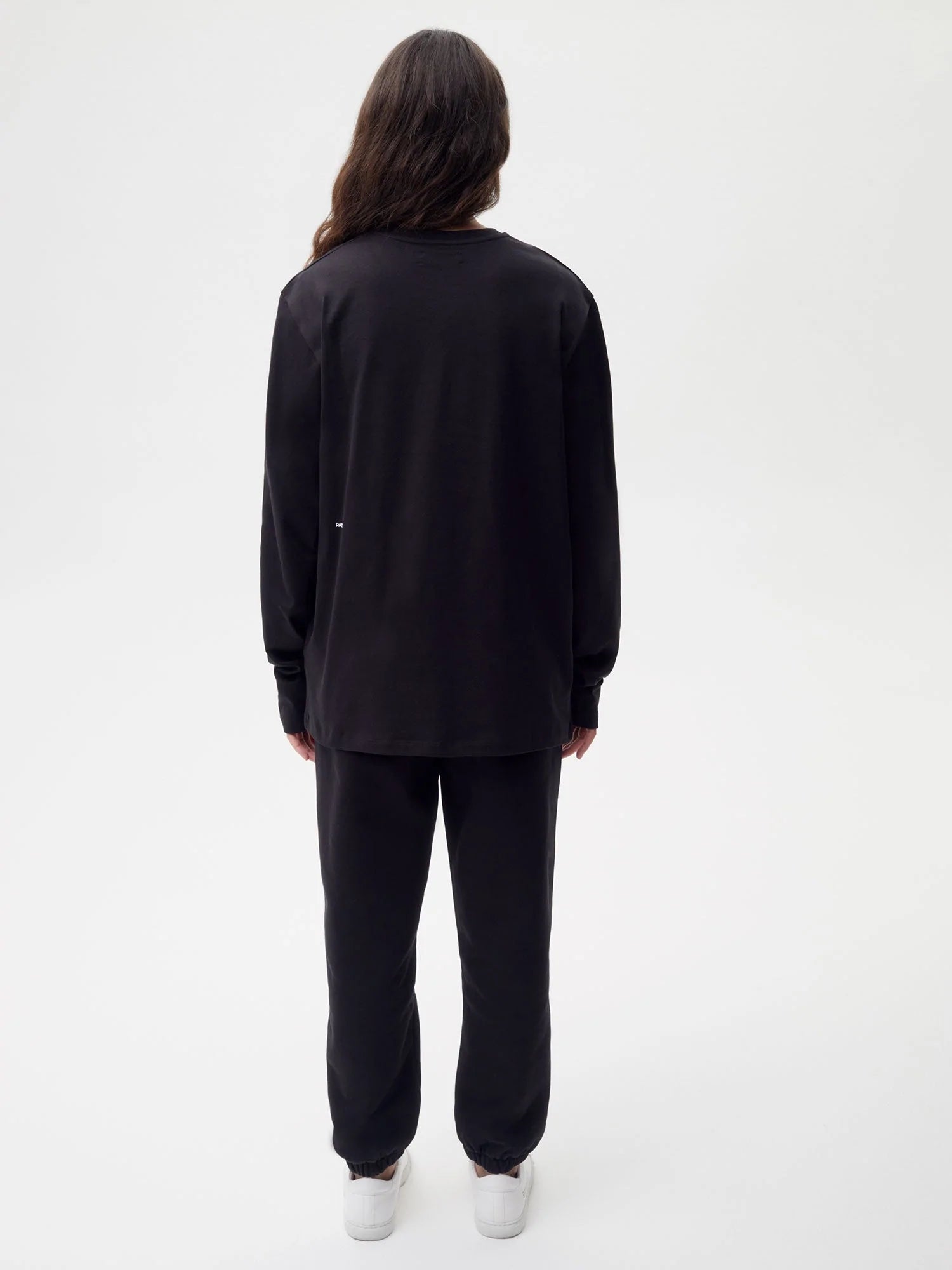 Organic Cotton Long Sleeve T Shirt Black Female