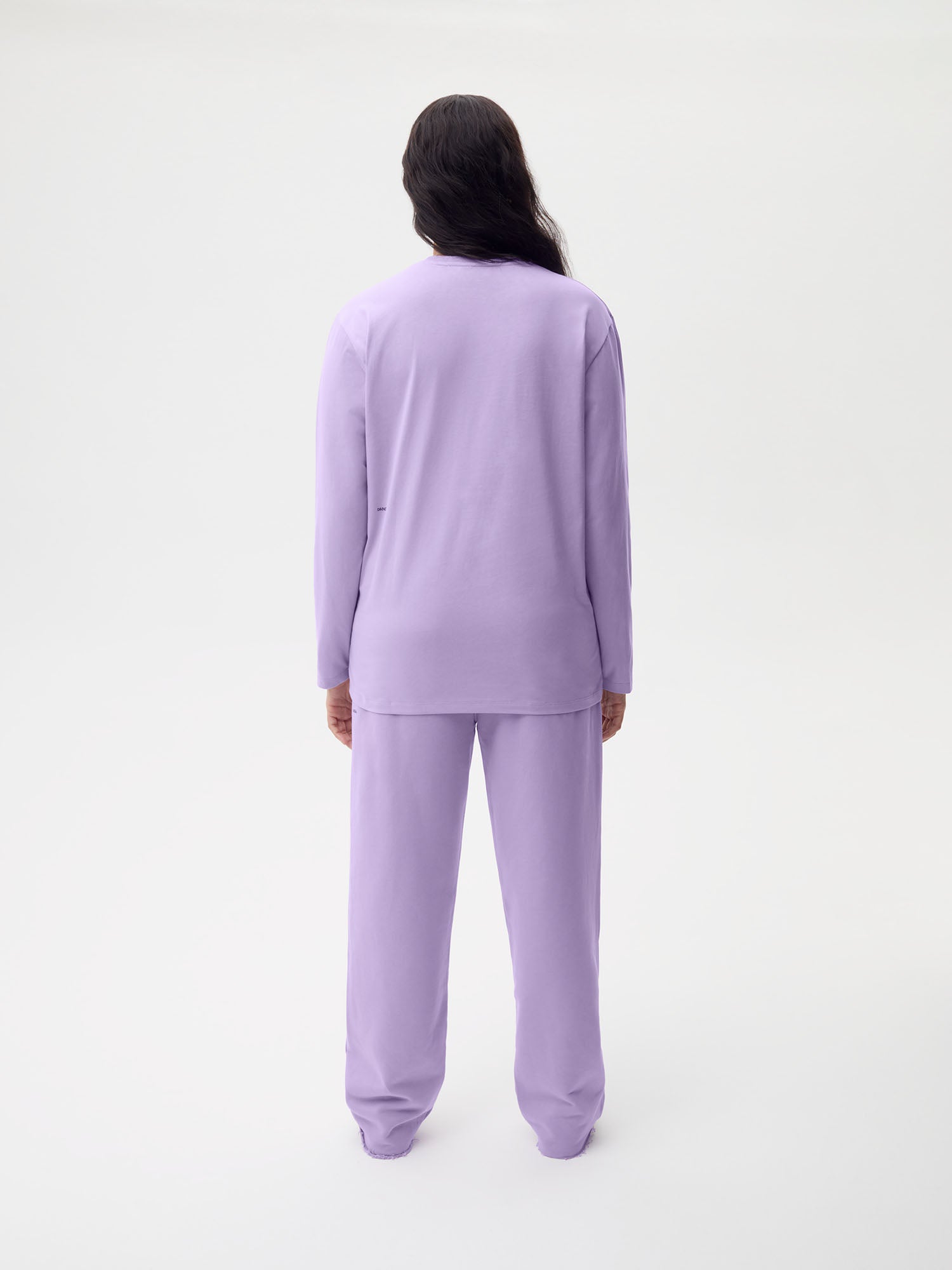 Organic Cotton Long Sleeve T Shirt Orchid Purple Female
