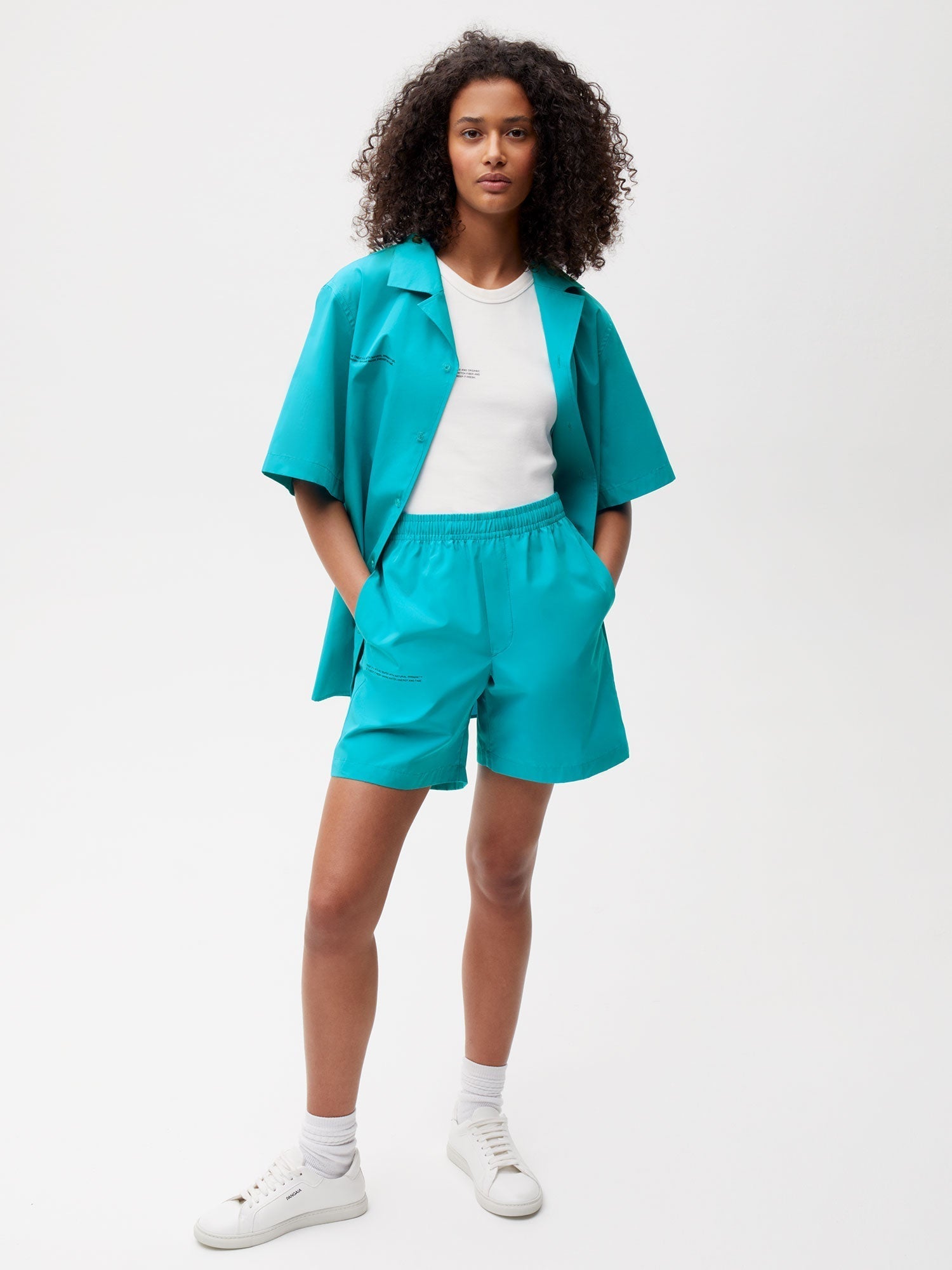 Organic Cotton Poplin Elasticated Shorts Female