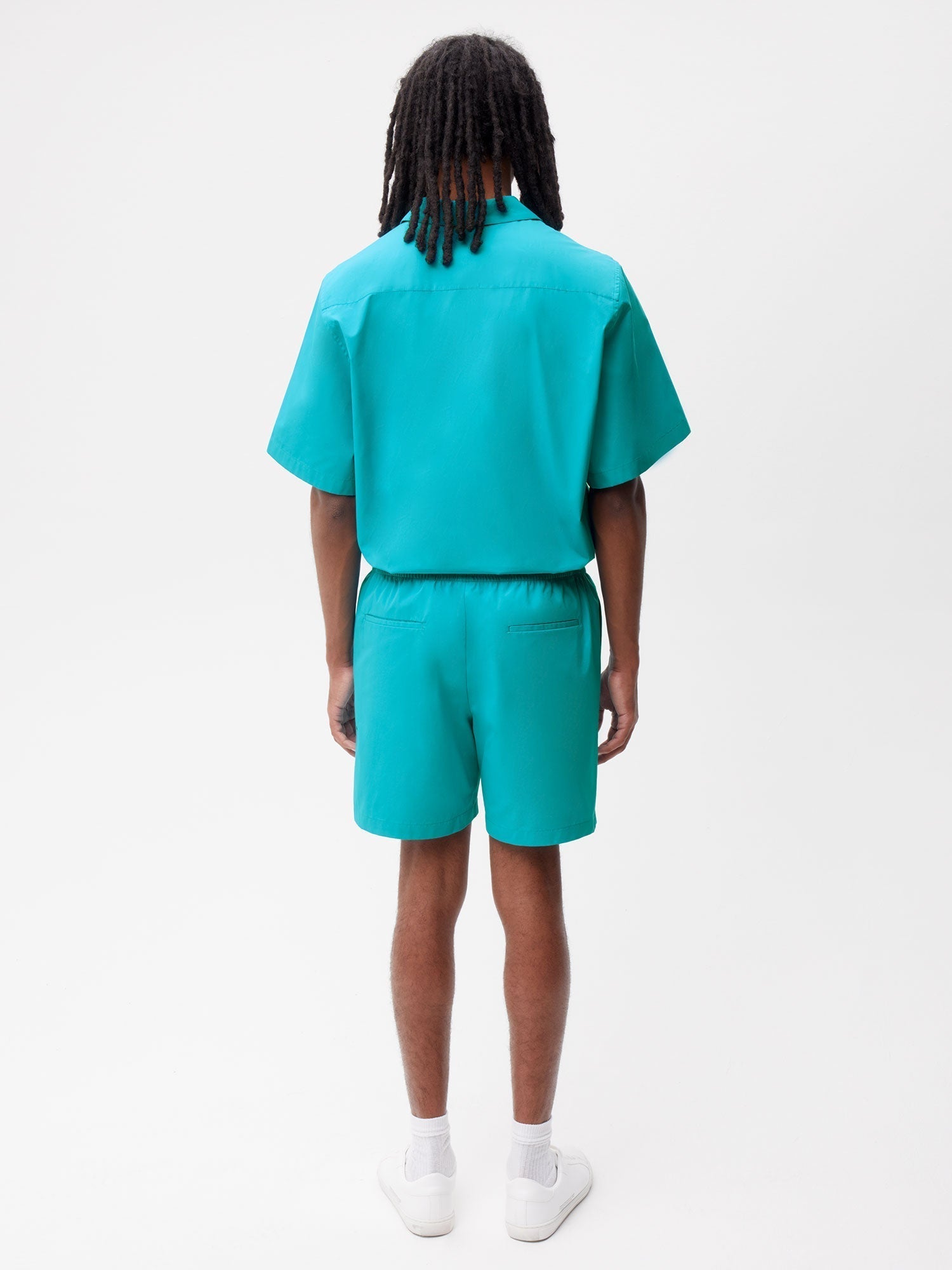 Organic Cotton Poplin Elasticated Shorts Male