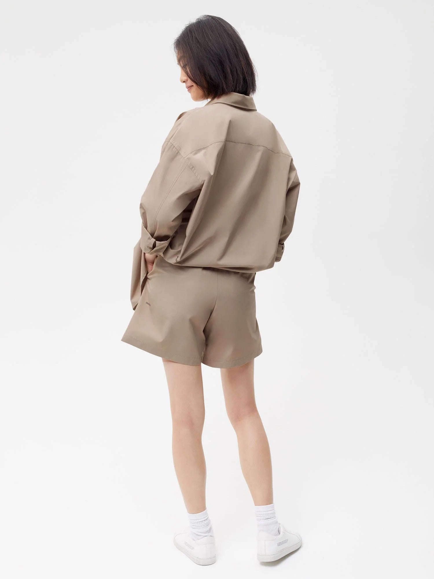 Organic Cotton Poplin Elasticated Shorts Female