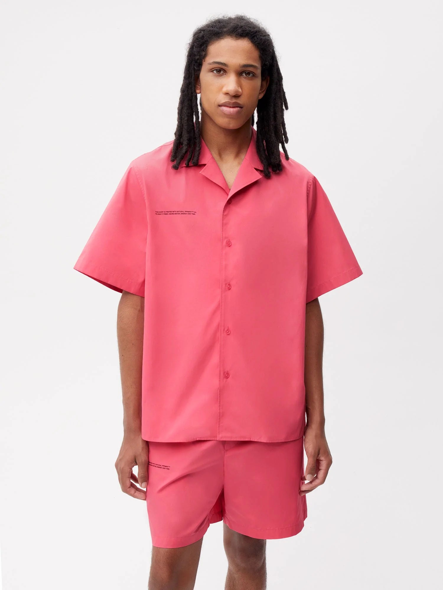 Organic Cotton Poplin Short Sleeve Shirt Male