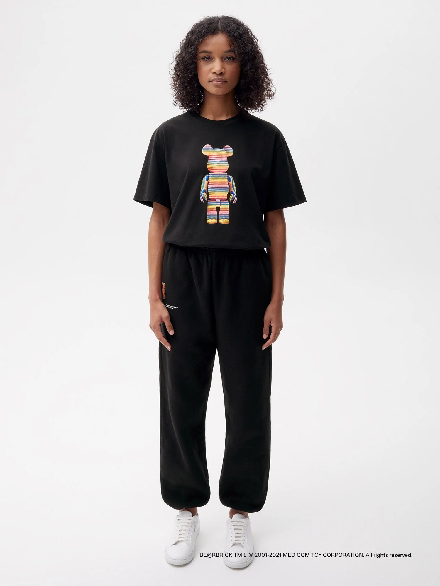 Pangaia Haroshi Bearbrick Heavyweight Organic Cotton Track Pants Black Female