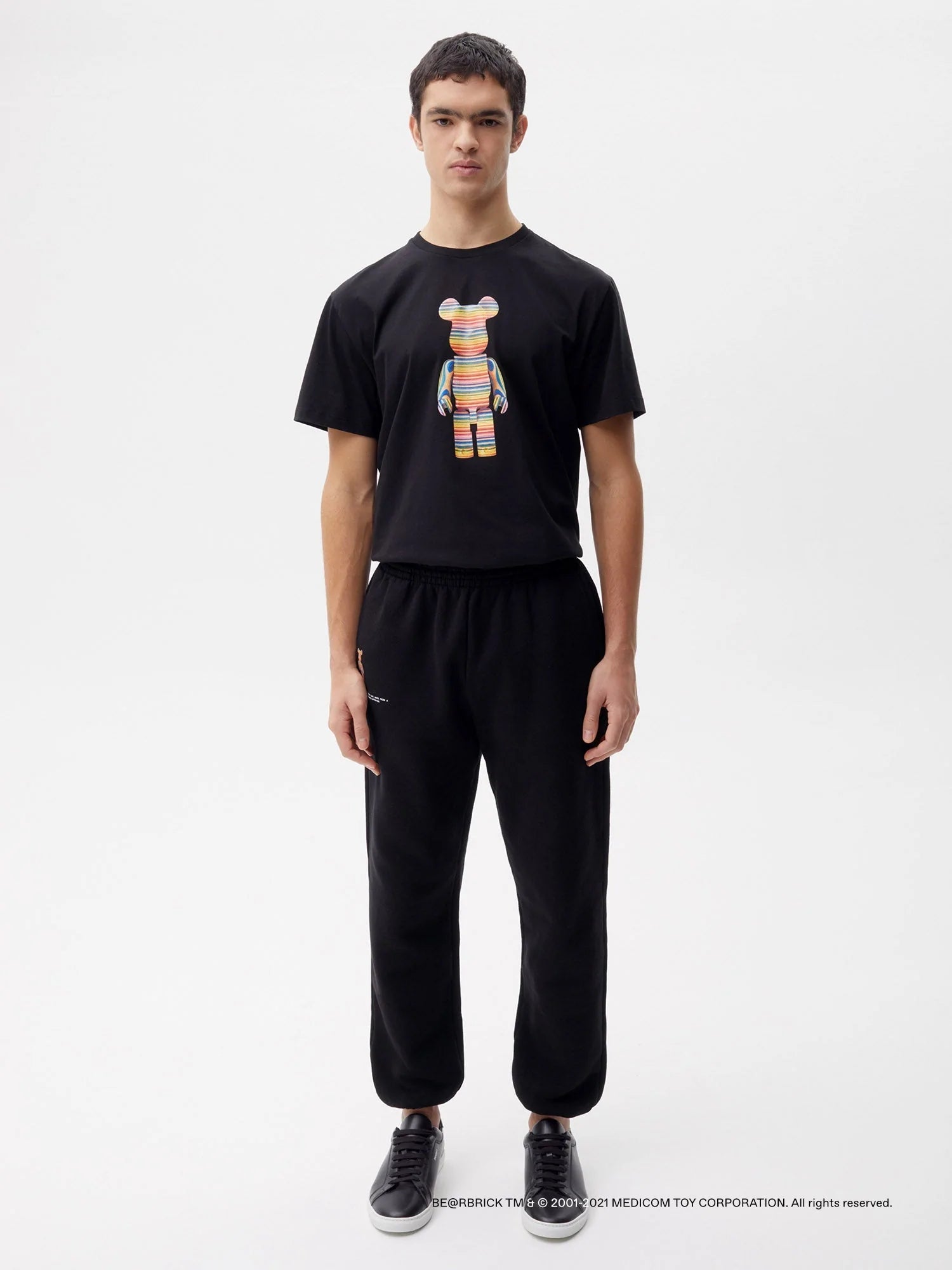 Pangaia Haroshi Bearbrick Heavyweight Organic Cotton Track Pants Black Male