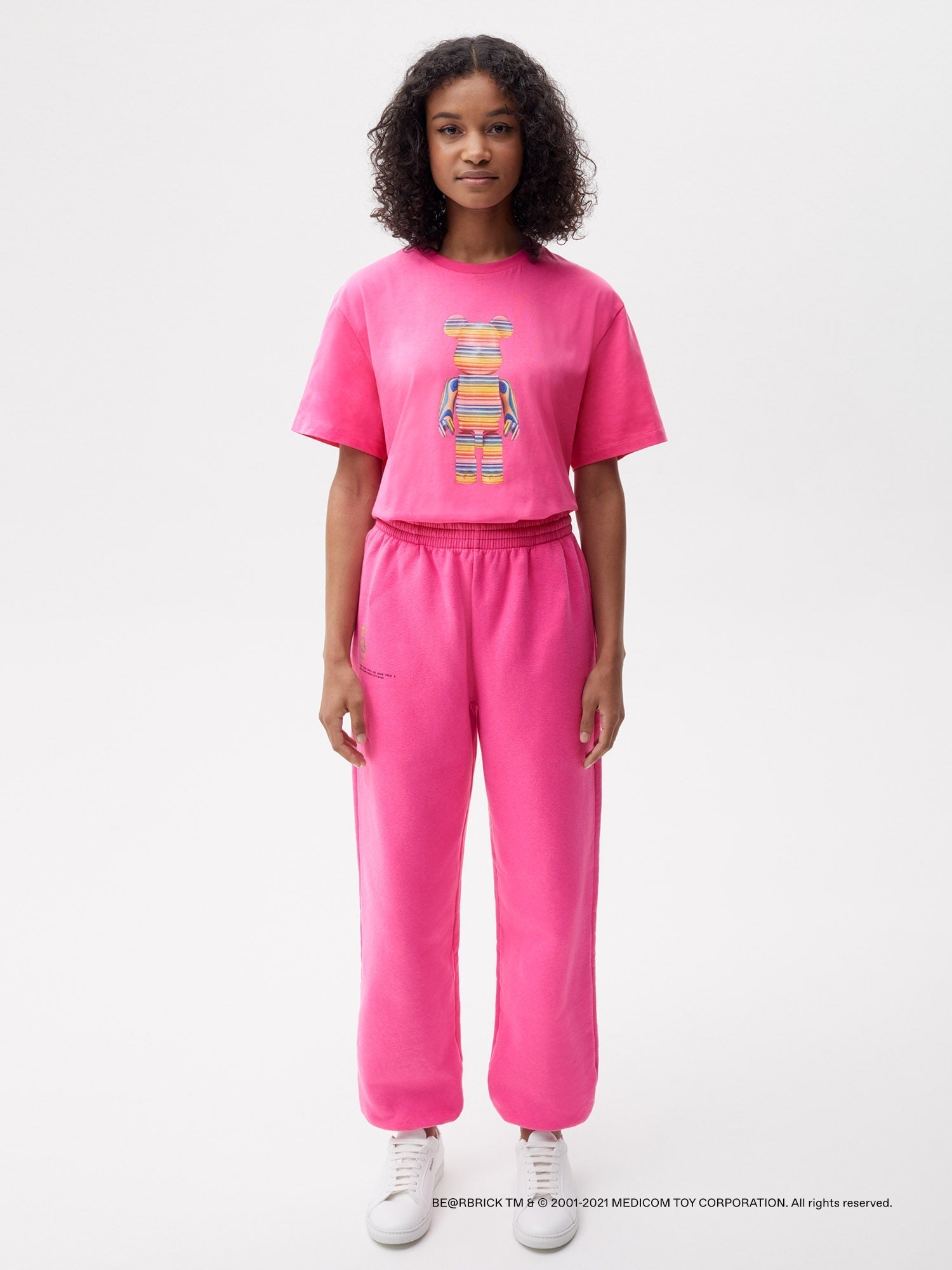 Pangaia Haroshi Bearbrick Heavyweight Organic Cotton Track Pants Flamingo Pink Female