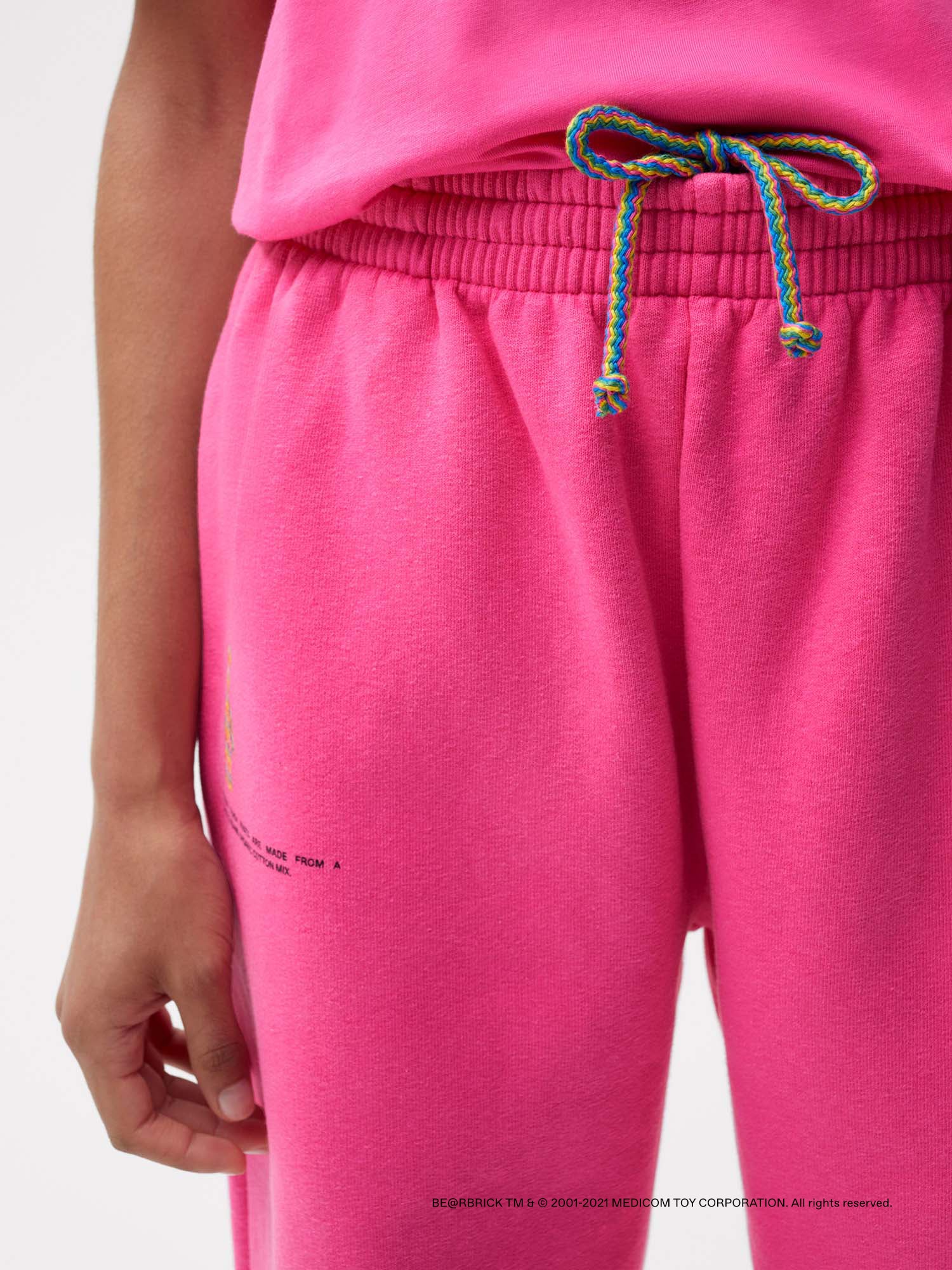 Pangaia Haroshi Bearbrick Heavyweight Organic Cotton Track Pants Flamingo Pink Female 5