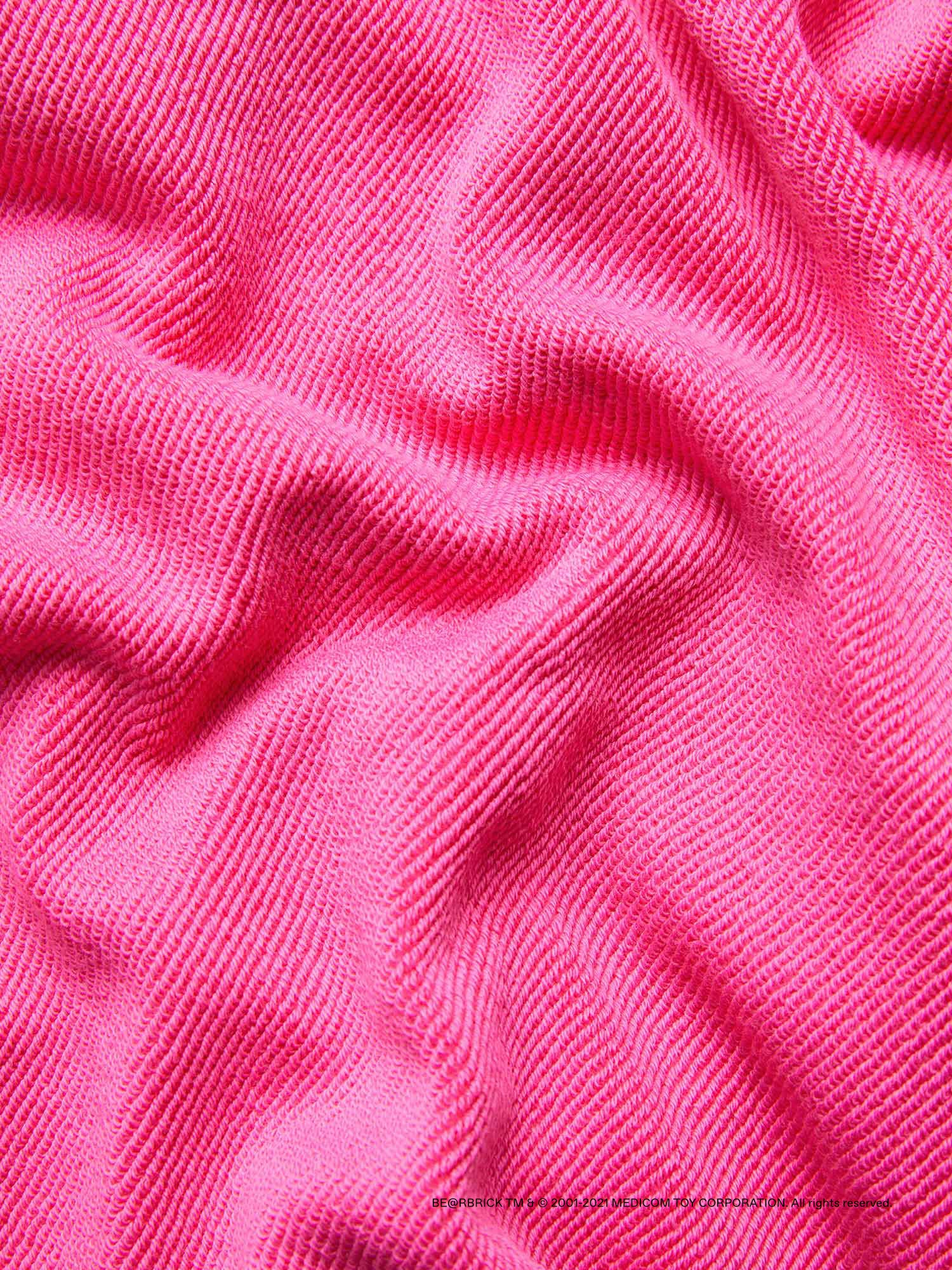 Pangaia Haroshi Bearbrick Kids Organic Hoodie Flamingo Pink