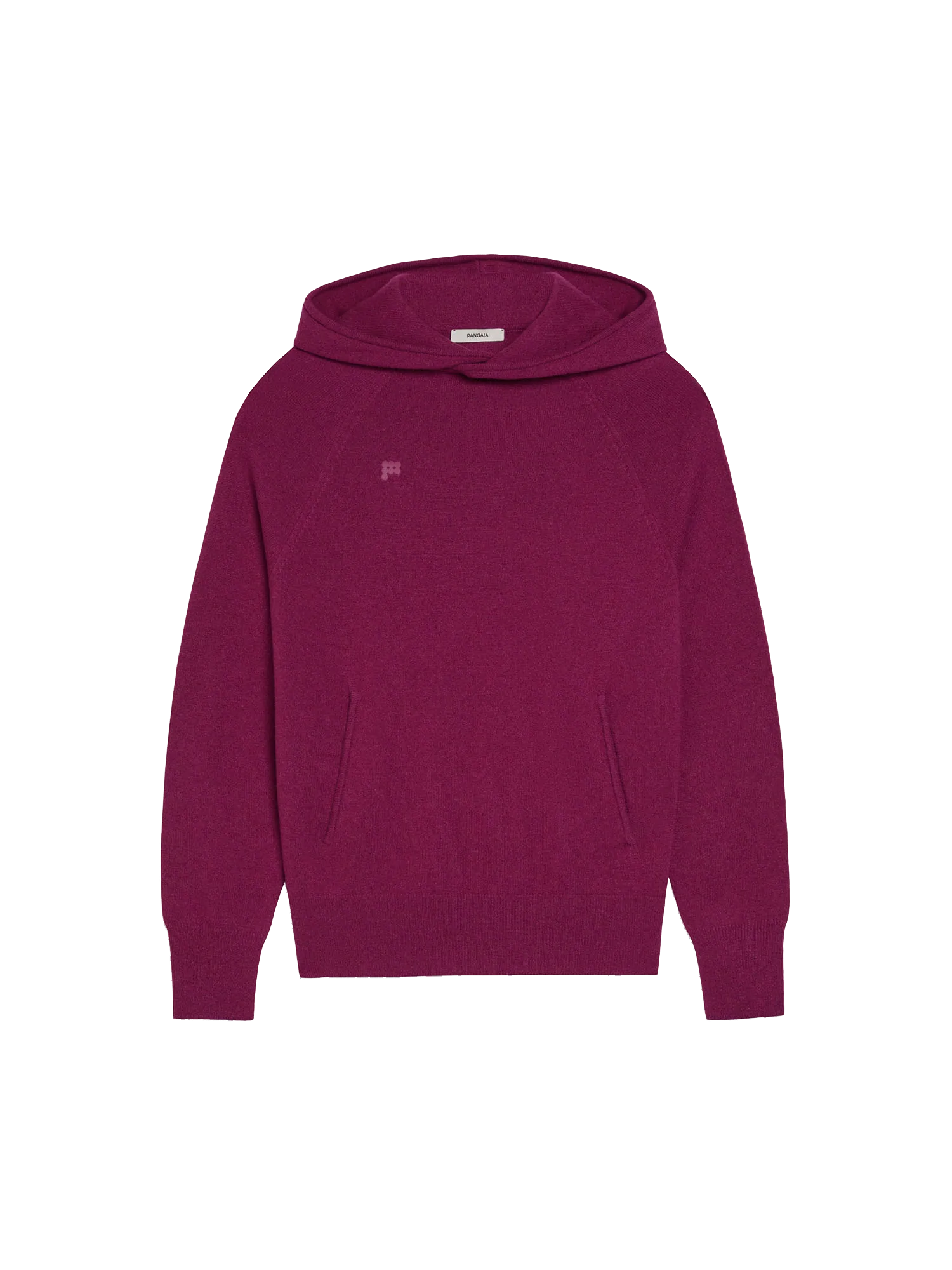 Recycled Cashmere Hoodie—plum purple-packshot-3