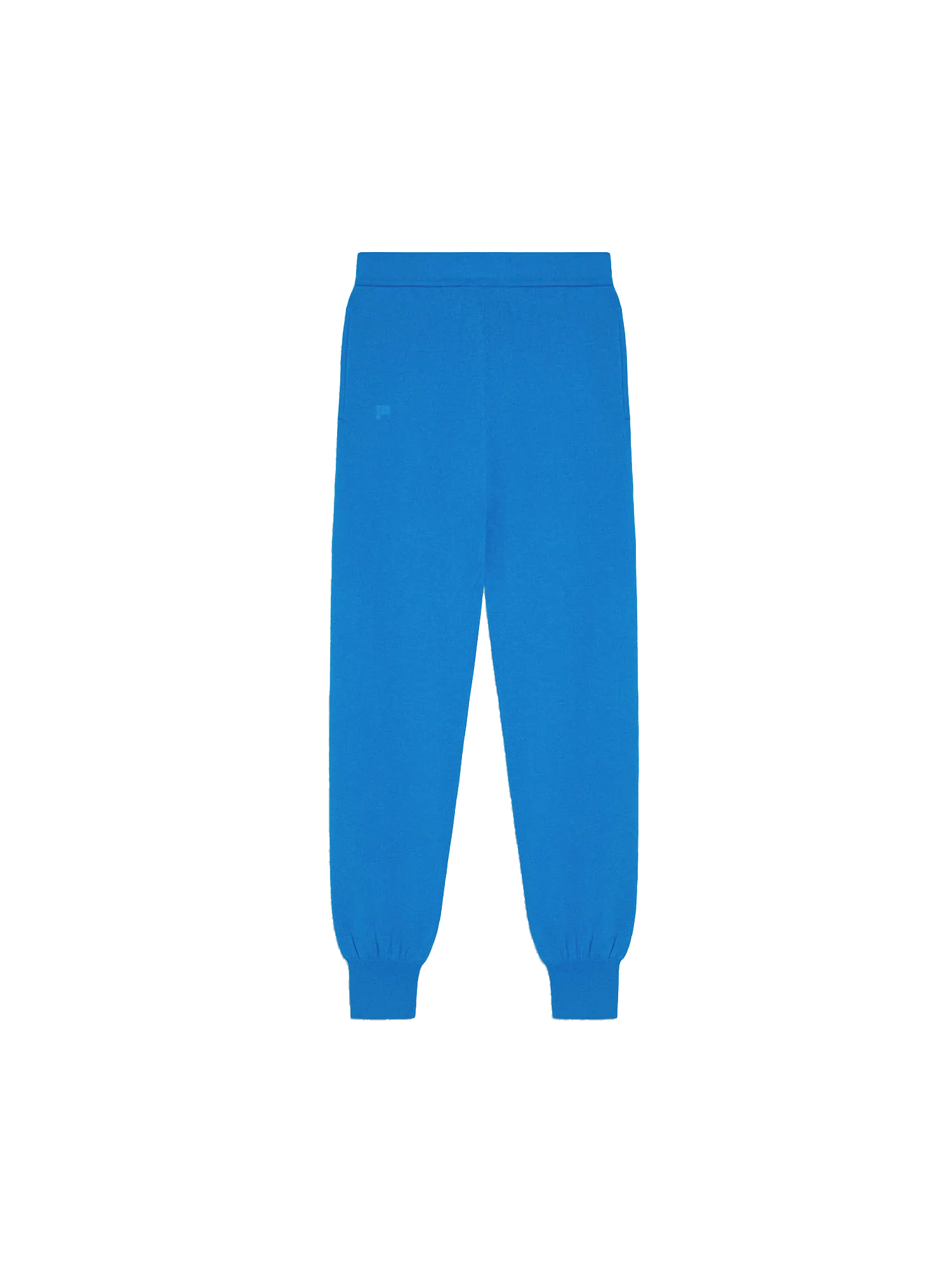 Recycled Cashmere Track Pants—cerulean blue-packshot-3