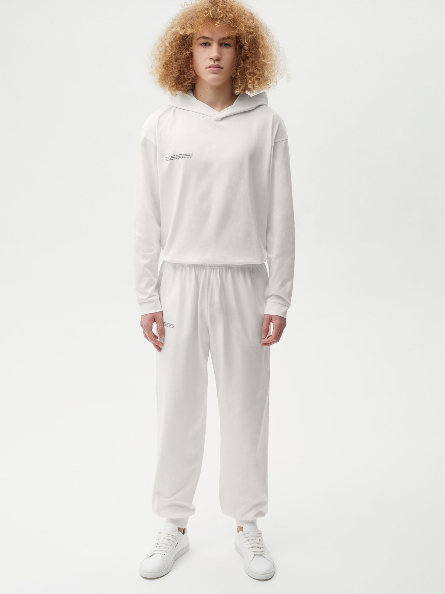 Seaweed Fiber Loungewear Track Pants Off White Model